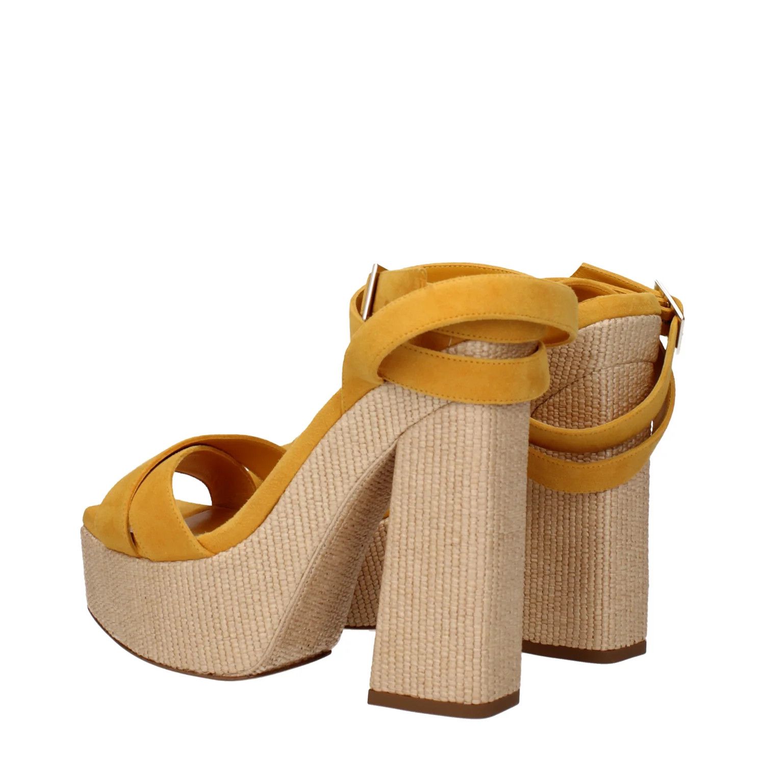 Jimmy Choo ob1o1e1124 Suede Sandals in Yellow Size US 9 / IT 39 - 4 Thumbnail