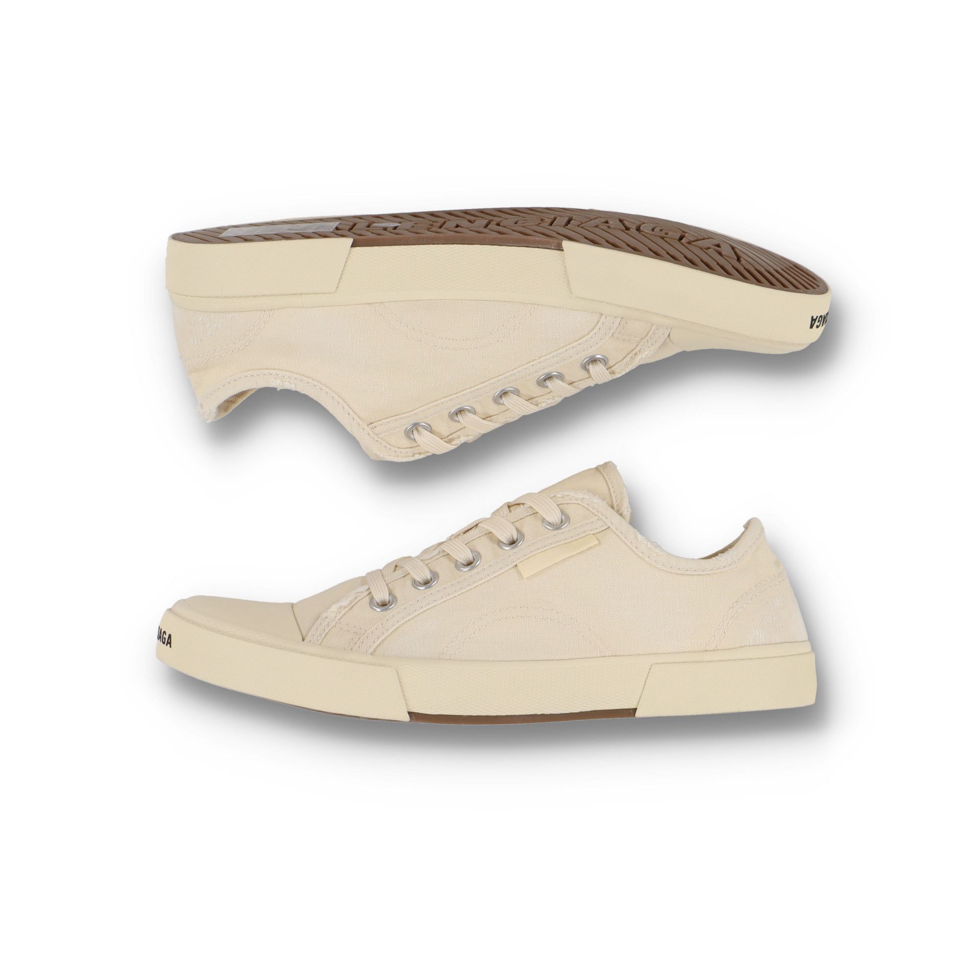 Bottega Veneta White Paris Distressed Logo Trainers Size US 10 / EU 43 - 2 Thumbnail