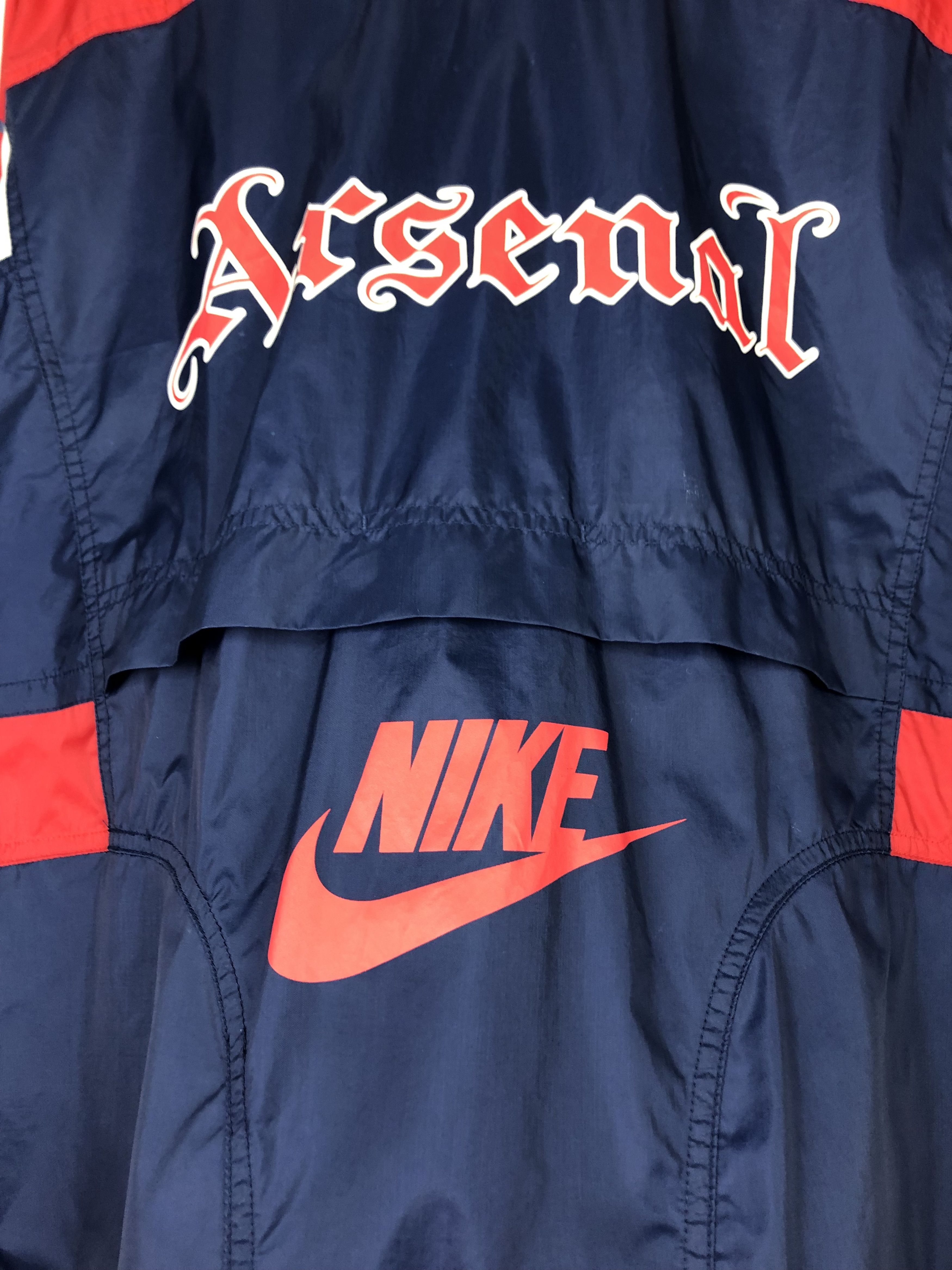 Nike Vintage 90's Nike Arsenal Football Jacket Soccer Windbreaker Size US M / EU 48-50 / 2 - 11 Thumbnail