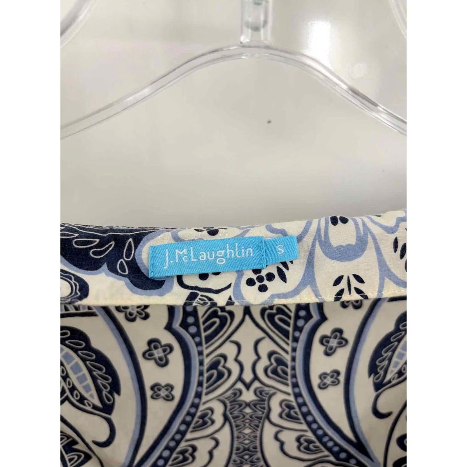 J.McLaughlin J Mclaughlin Blouse Pre-Owned Size Small Blue Size S / US 4 / IT 40 - 3 Thumbnail