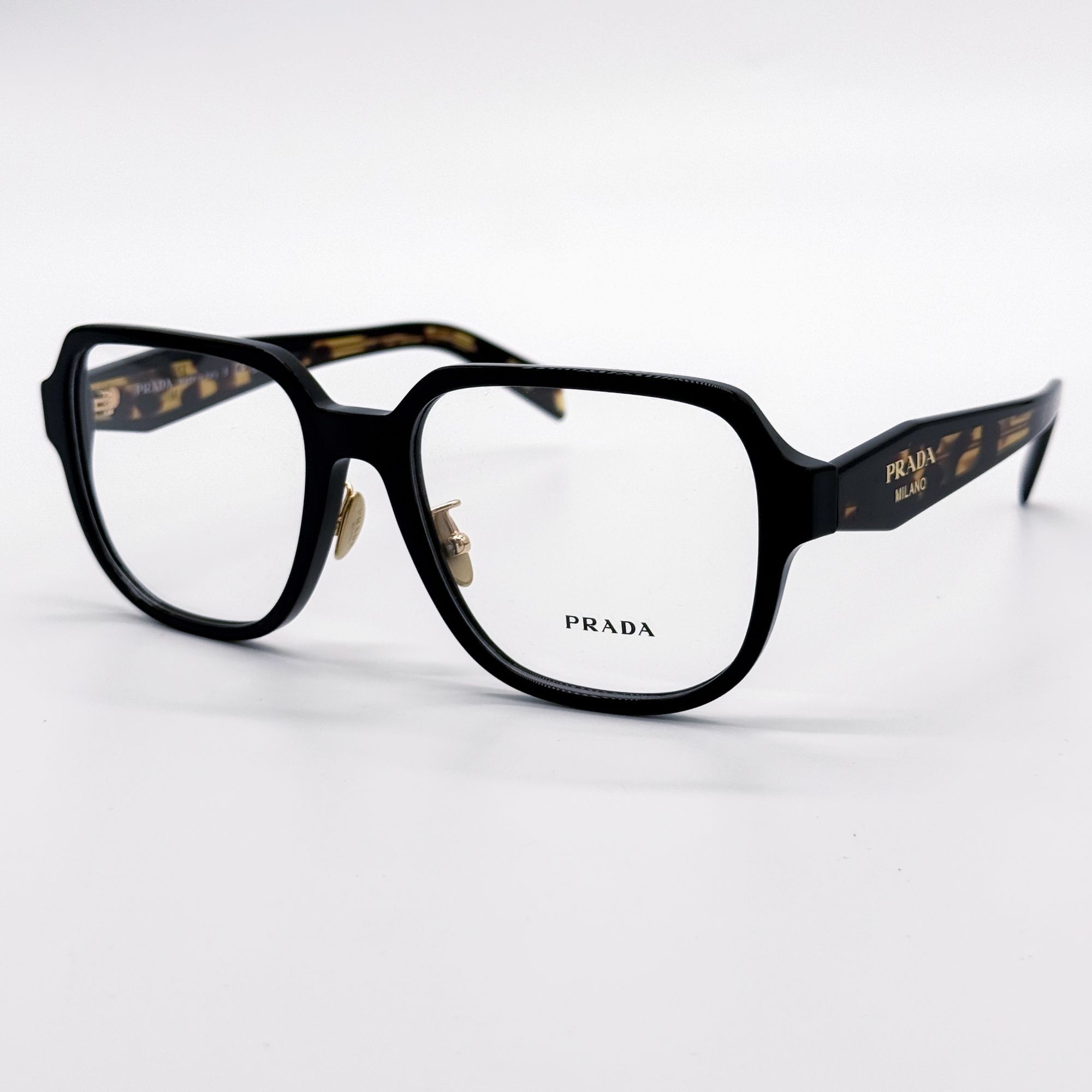 Prada NEW PRADA PRB07VD 3891O1 EYEGLASSES WOMEN BLACK/HAVANA EYEWE Size ONE SIZE - 1 Thumbnail