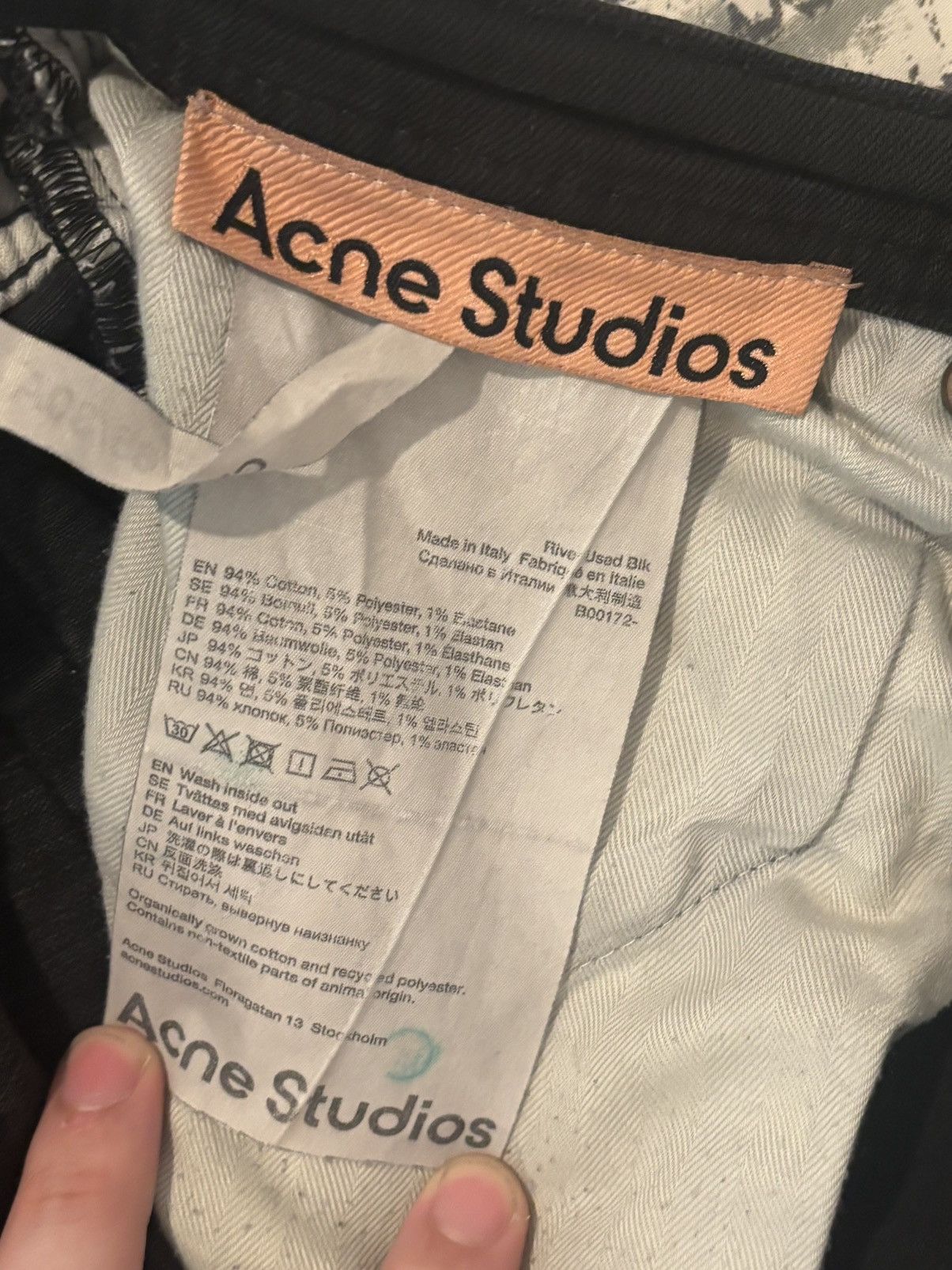Acne Studios Acne Studios Black Denim Jeans 29 x 30 Made In Italy Size US 29 - 8 Thumbnail