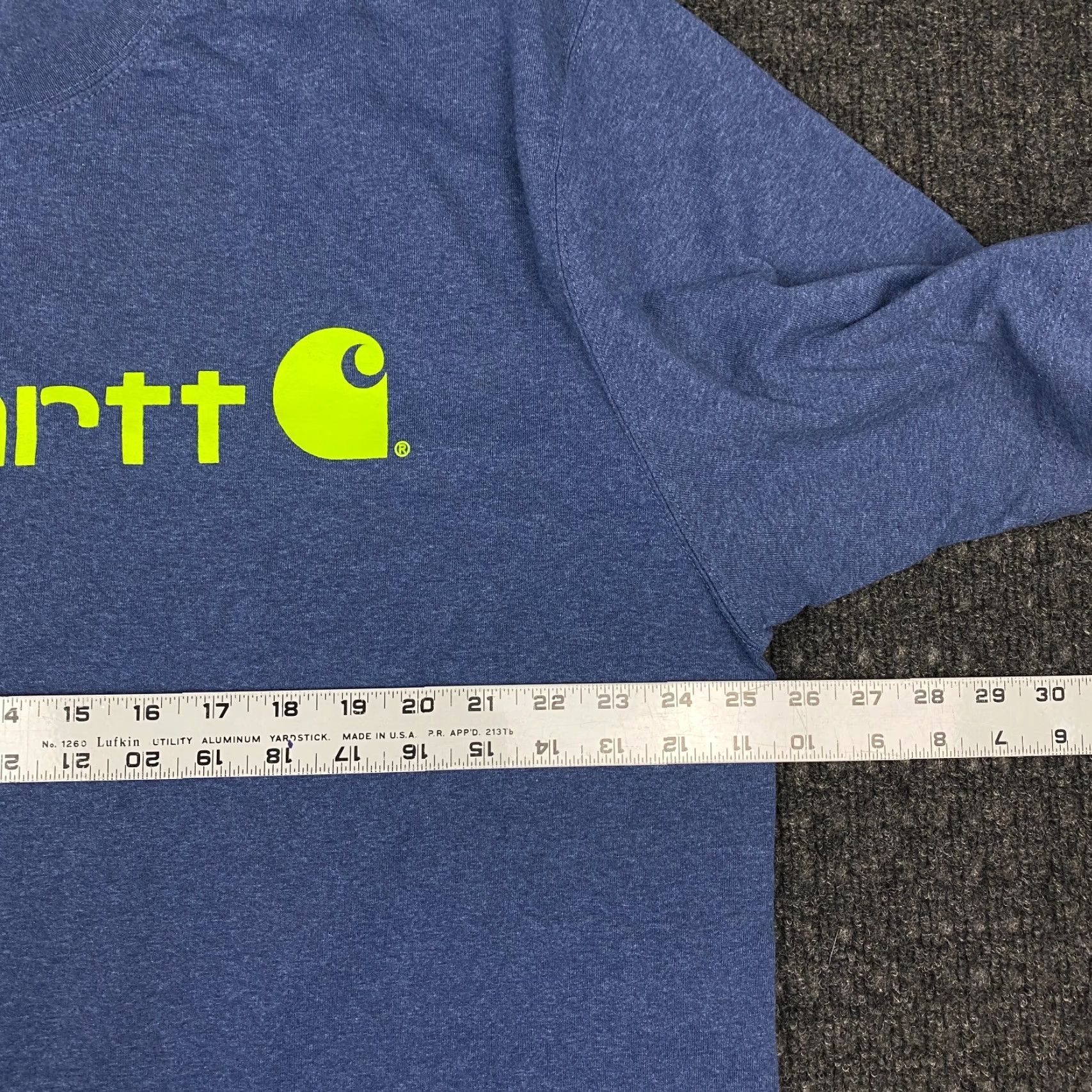 Carhartt VINTAGE Carhartt Men Shirt XL Blue Loose Fit Logo Neon Graphic TK0195 Crew Neck Size US XL / EU 56 / 4 - 4 Thumbnail