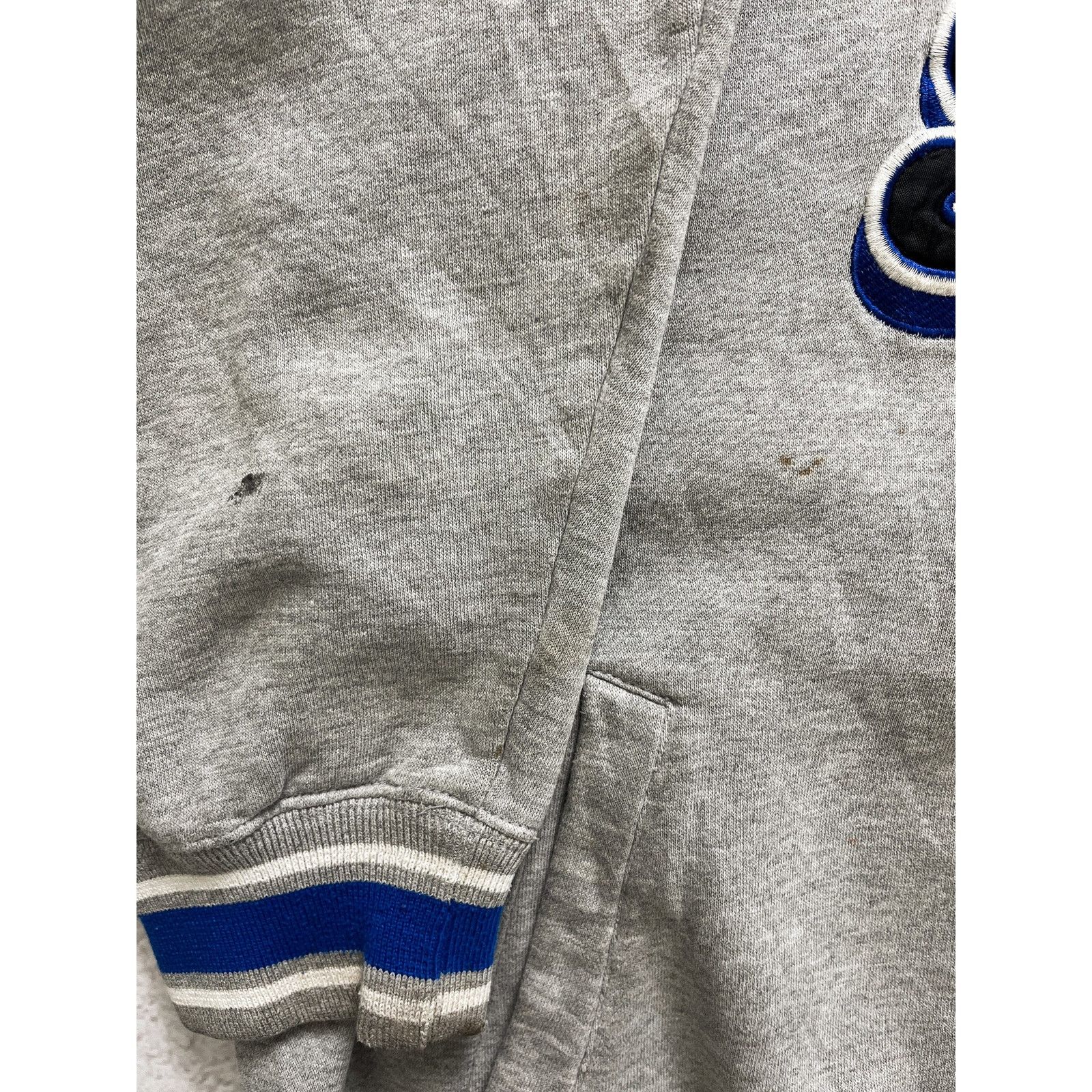 Starter Vintage 90s Starter Grey Zip-Up Sweatshirt - Men's Medium Size US M / EU 48-50 / 2 - 2 Thumbnail