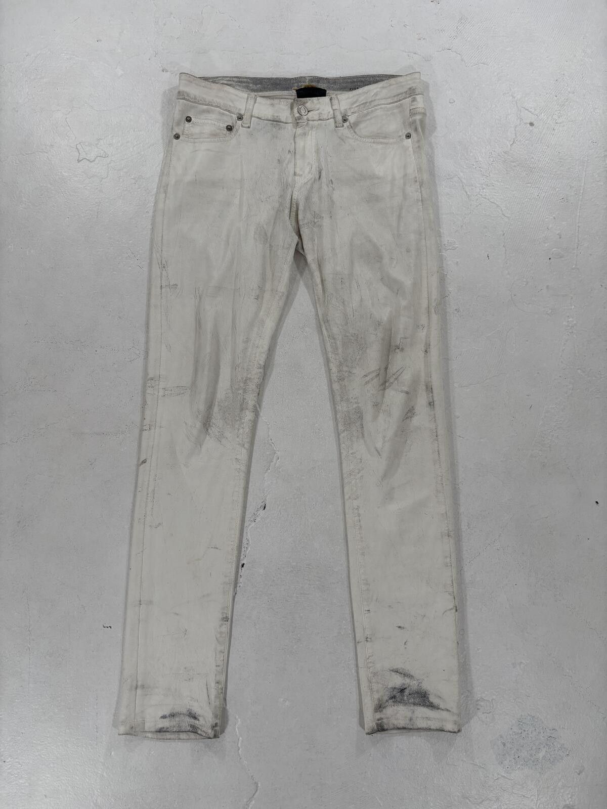 Saint Laurent Paris Saint Laurent 2013 White Ash Pants Size US 30 / EU 46 - 1 Thumbnail