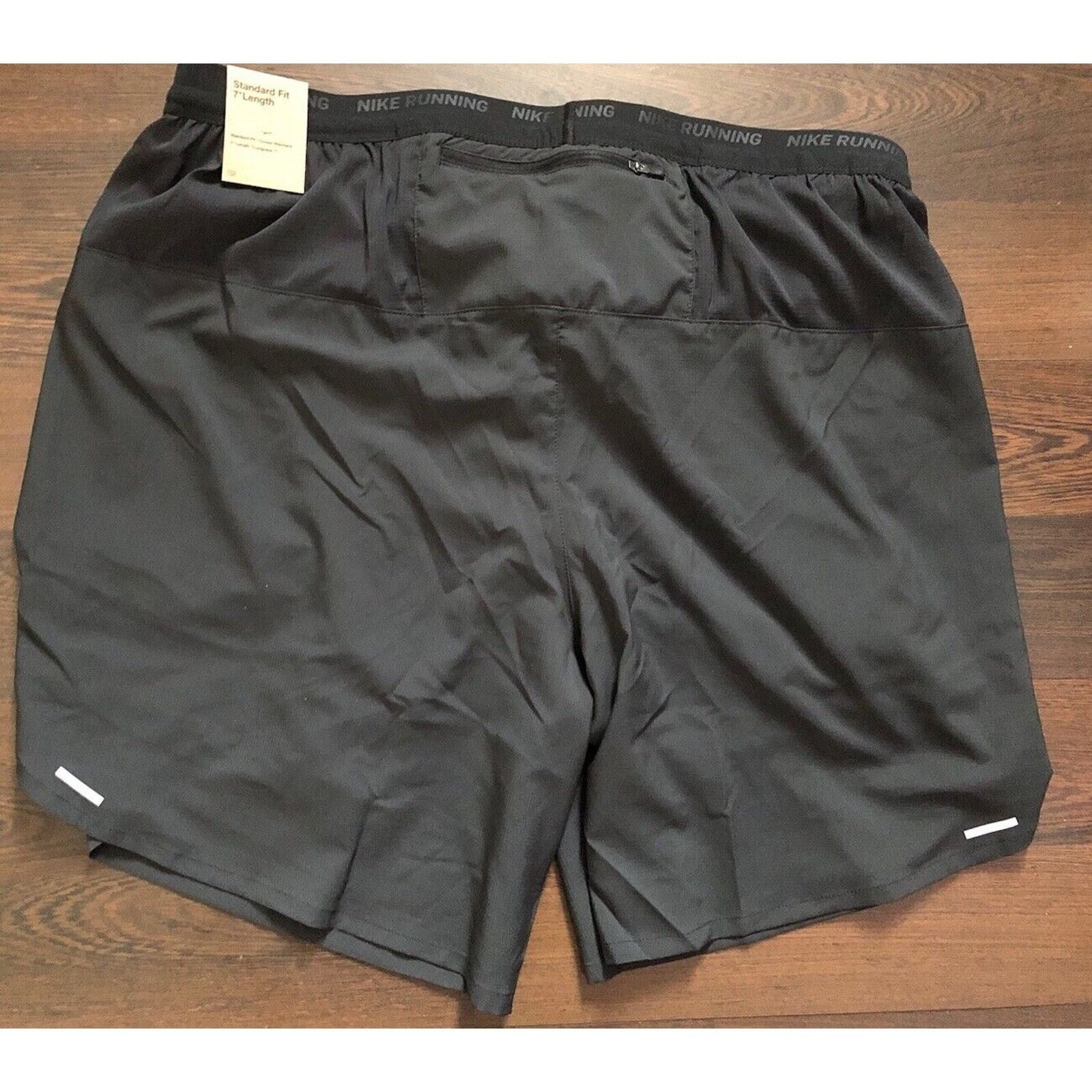 Nike Nike Dri-Fit Stride 7"Running Shorts Black Mens Sz XXL-Tall Size US 44 / EU 60 - 3 Thumbnail