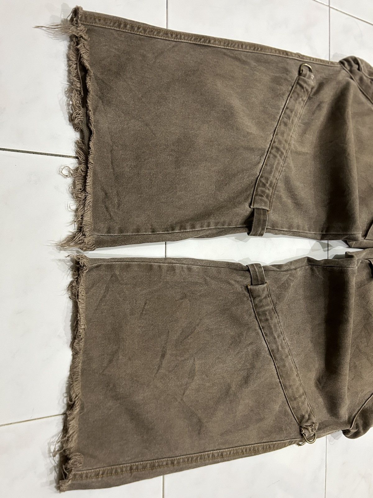 Japanese Brand Y2K Baggy Cargo KaKamer-ri Loose Style Size US 35 - 4 Thumbnail