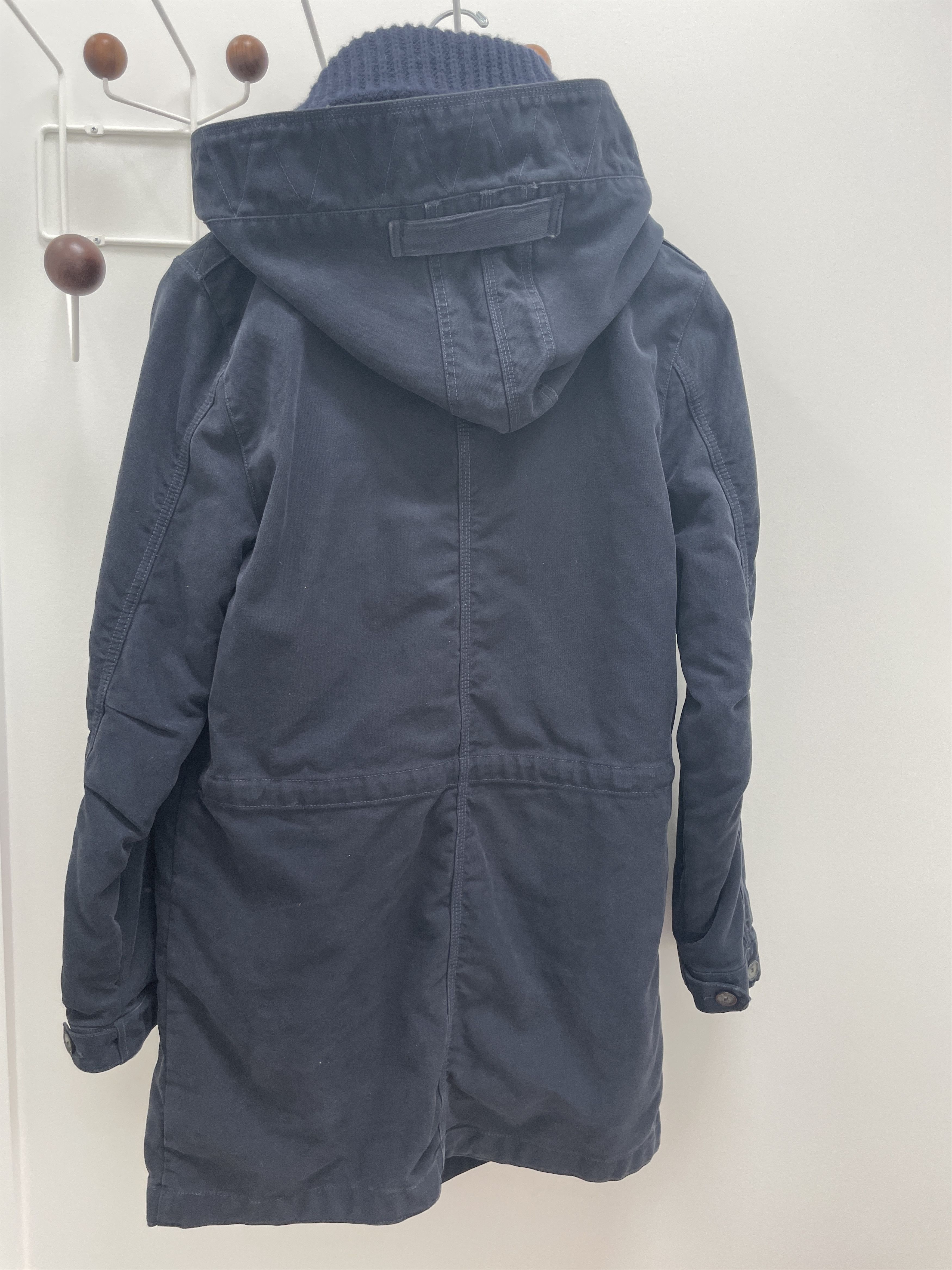 CLOSED CLOSED Men's Navy Hooded Parka, Removable Lining Size US M / EU 48-50 / 2 - 8 Thumbnail