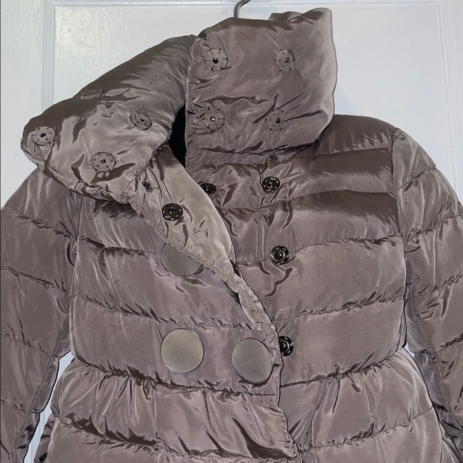 Moncler Moncler Johanna Long Down Puffer Coat Taupe 1 Size S / US 4 / IT 40 - 6 Thumbnail