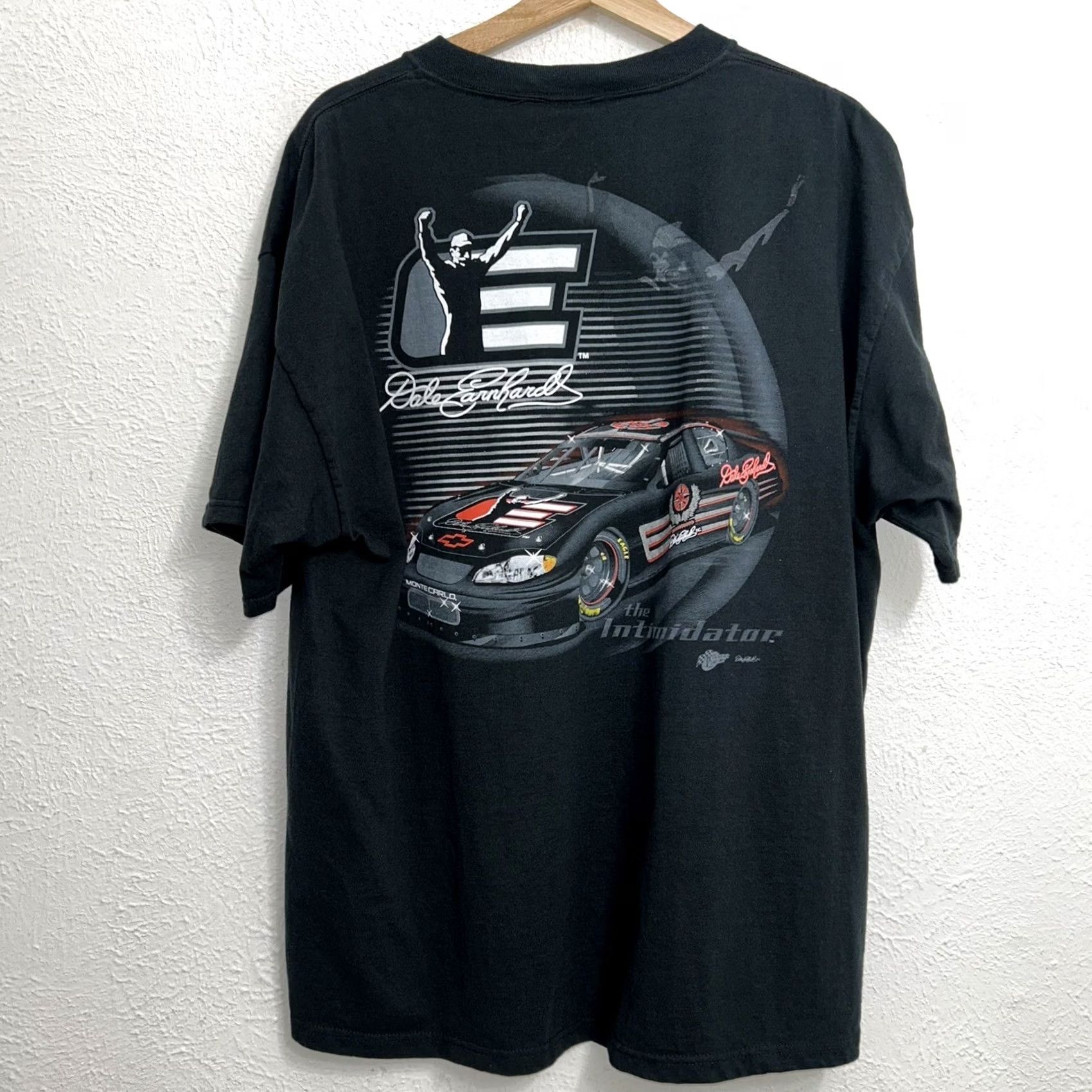 Nutmeg Dale Earnhardt NASCAR The Intimidator T-Shirt Tee Black Sz XL Short Sleeve DE Size US XL / EU 56 / 4 - 2 Thumbnail