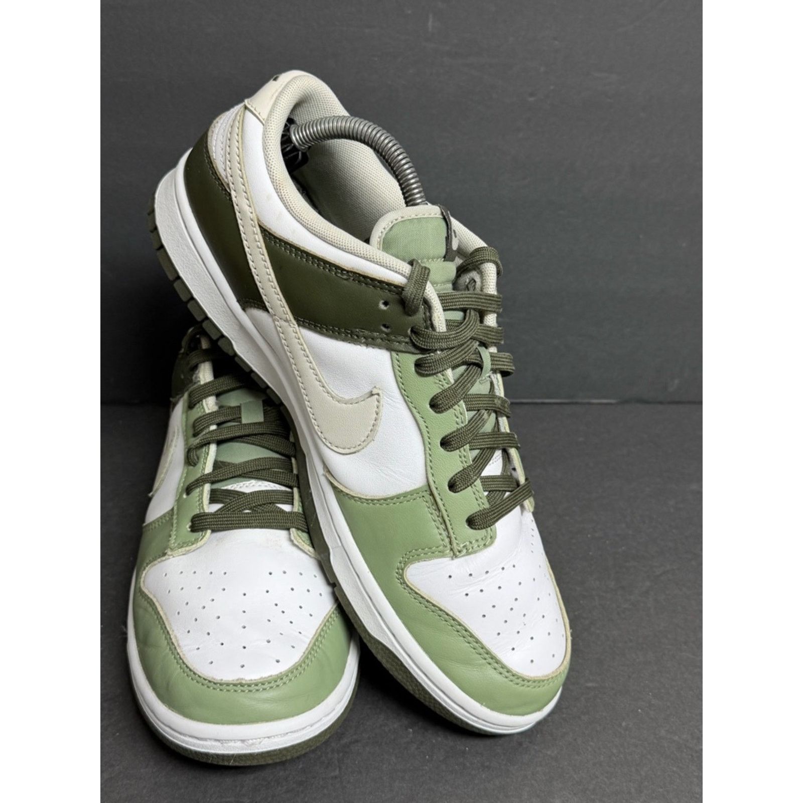 Nike Men’s Size 9.5 Nike Dunk Low Oil Green Cargo Khaki White Size US 9.5 / EU 42-43 - 2 Thumbnail