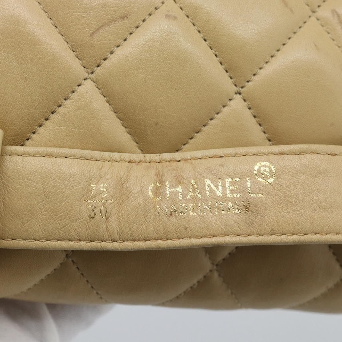 Chanel Chanel Matelasse Lambskin Leather Waist Bag Beige Size ONE SIZE - 2 Thumbnail