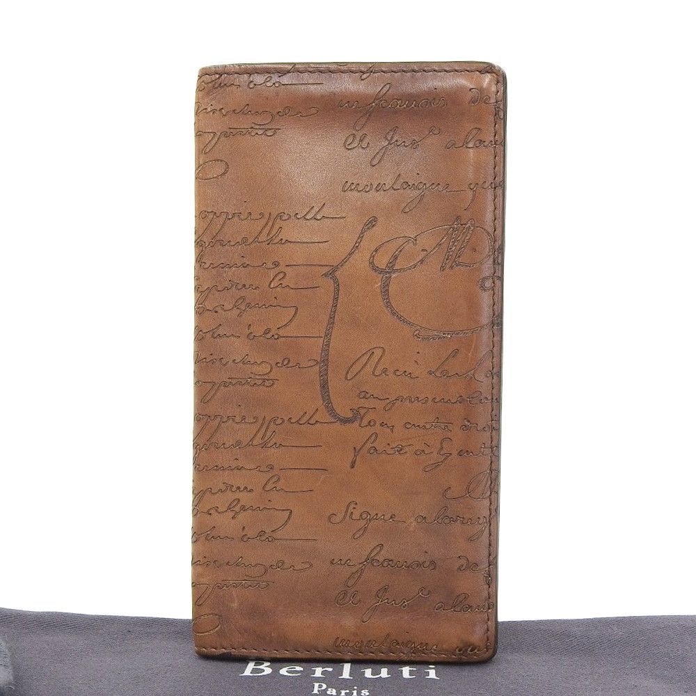 Other Other Berluti Calligraphy Bifold Wallet Brown Diamond Bag DUTY FREE for USA Size ONE SIZE - 1 Thumbnail