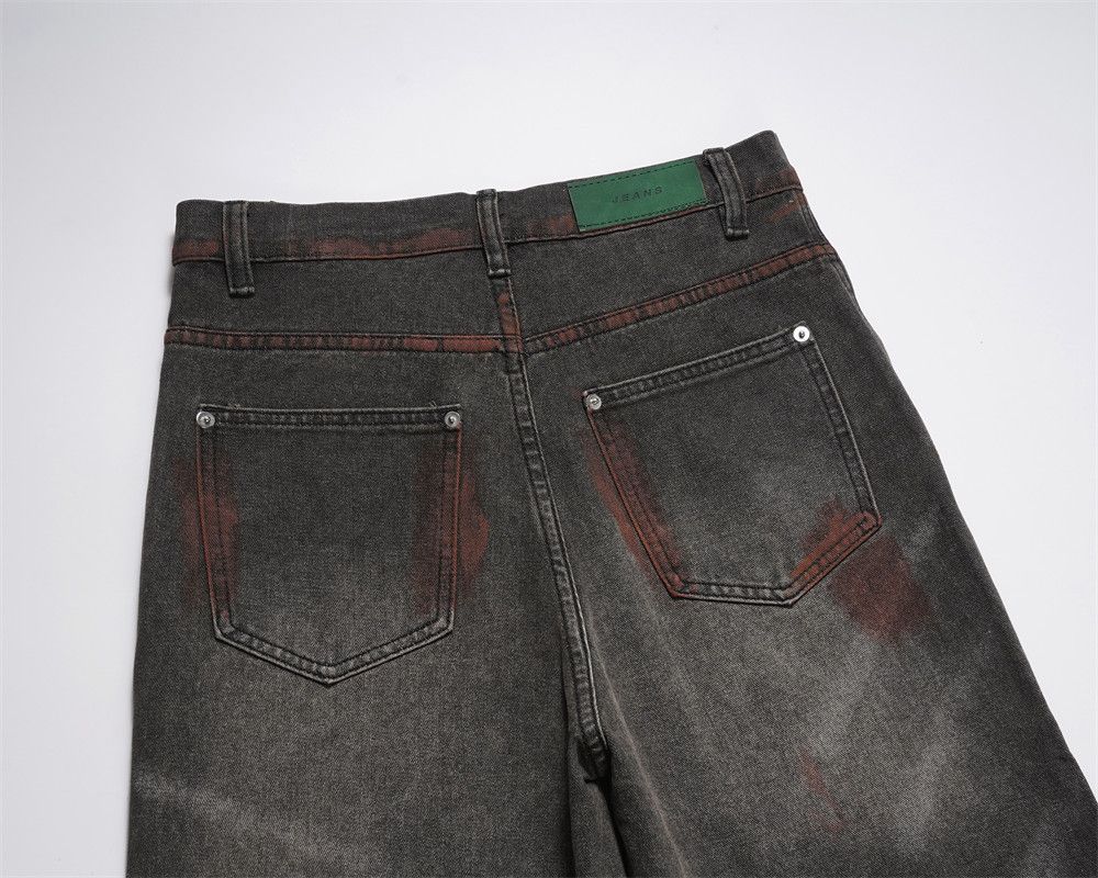 Japanese Brand × Jean Men's punk distressed washed loose jeans Size US 32 / EU 48 - 4 Thumbnail
