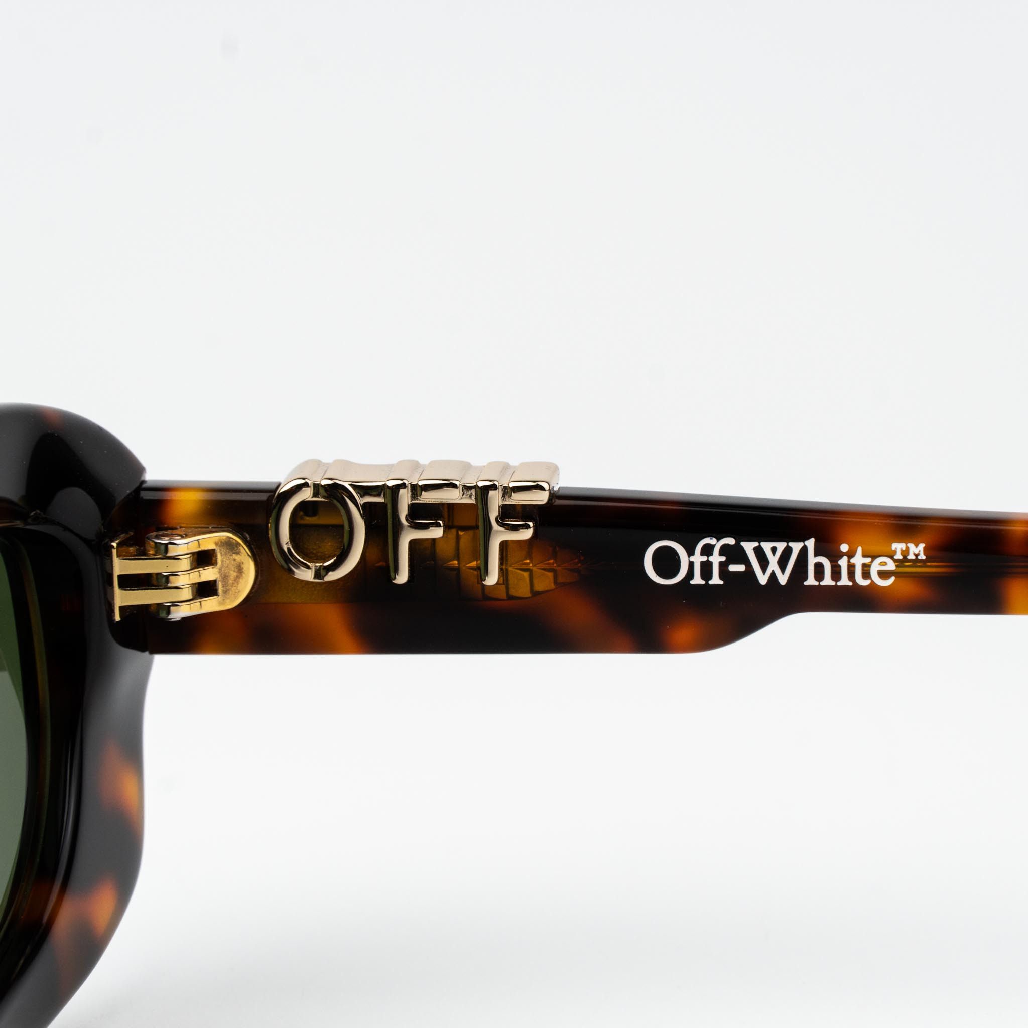 NEW OFF-WHITE SUNGLASSES OERI13C OFF-WHITE RENTON 6055 HAVANA/GREEN Off-White Virgil Sunglasses 6055 Tortoise - eye-oo.com main image 3