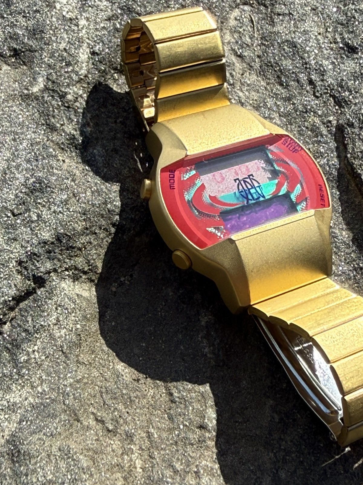 Jean Paul Gaultier Jean Paul Gaultier Fifth Element 1997 Dual Time LCD Watch Size ONE SIZE - 4 Thumbnail