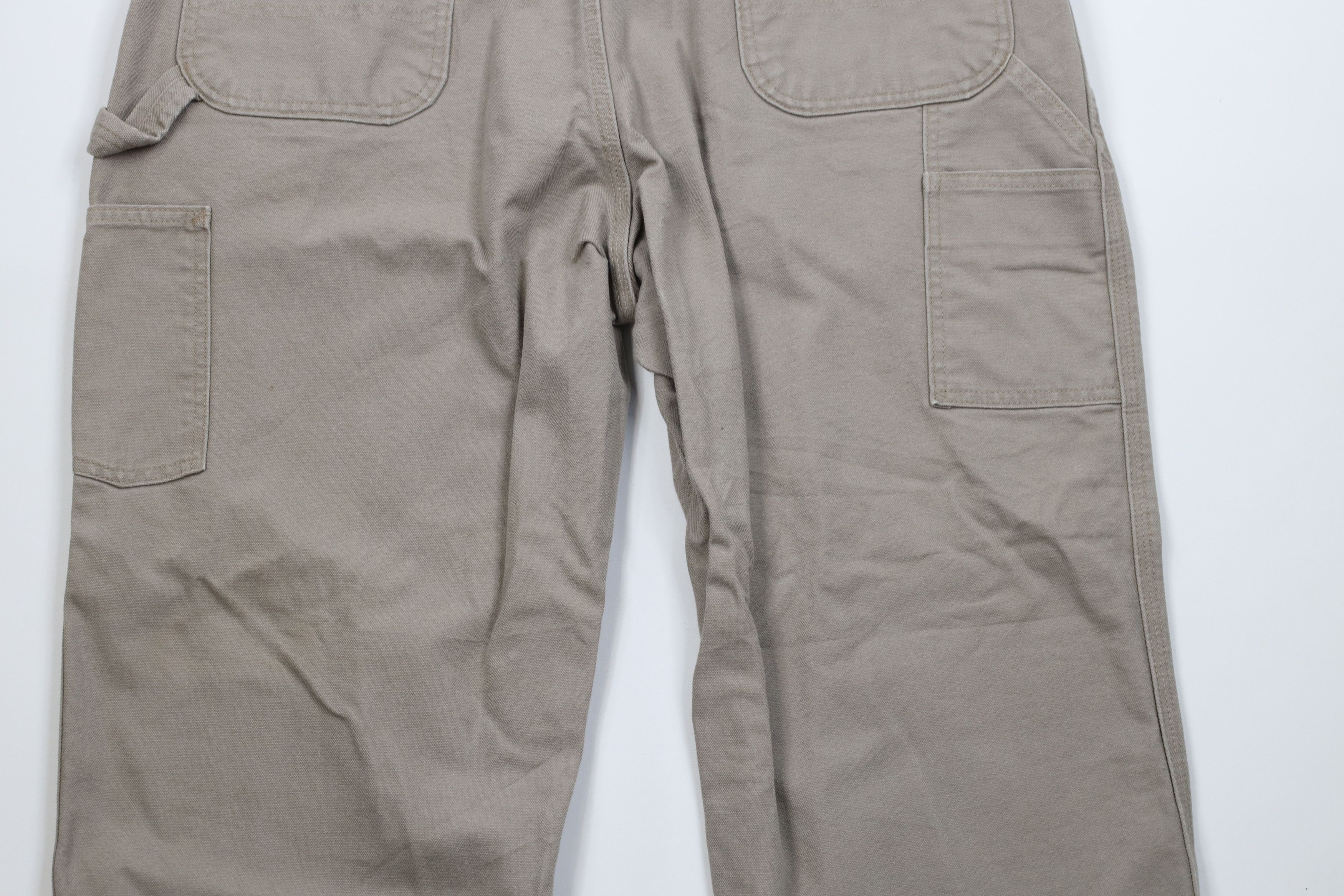 Carhartt Vintage Y2K Carhartt Wide Leg Dungaree Pants Desert Brown Size US 40 / EU 56 - 10 Thumbnail