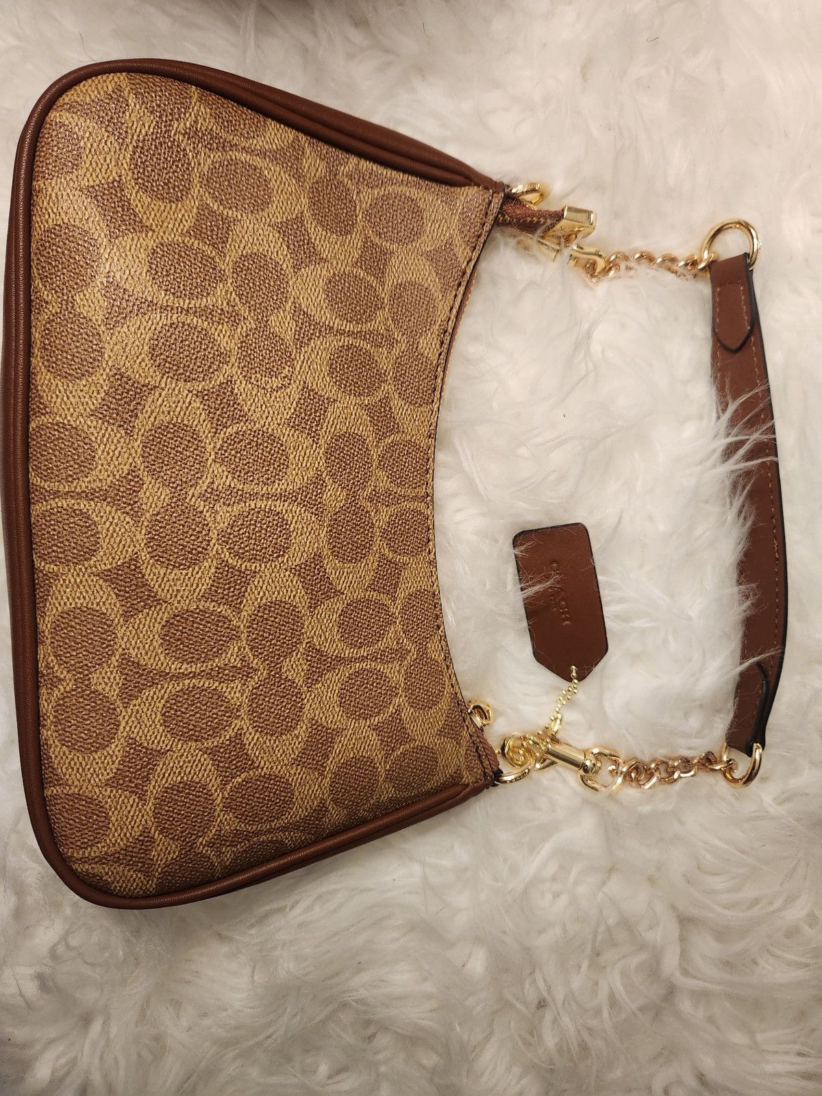 Coach Coach Brown Signature Canvas Shoulder Bag Size ONE SIZE - 6 Thumbnail