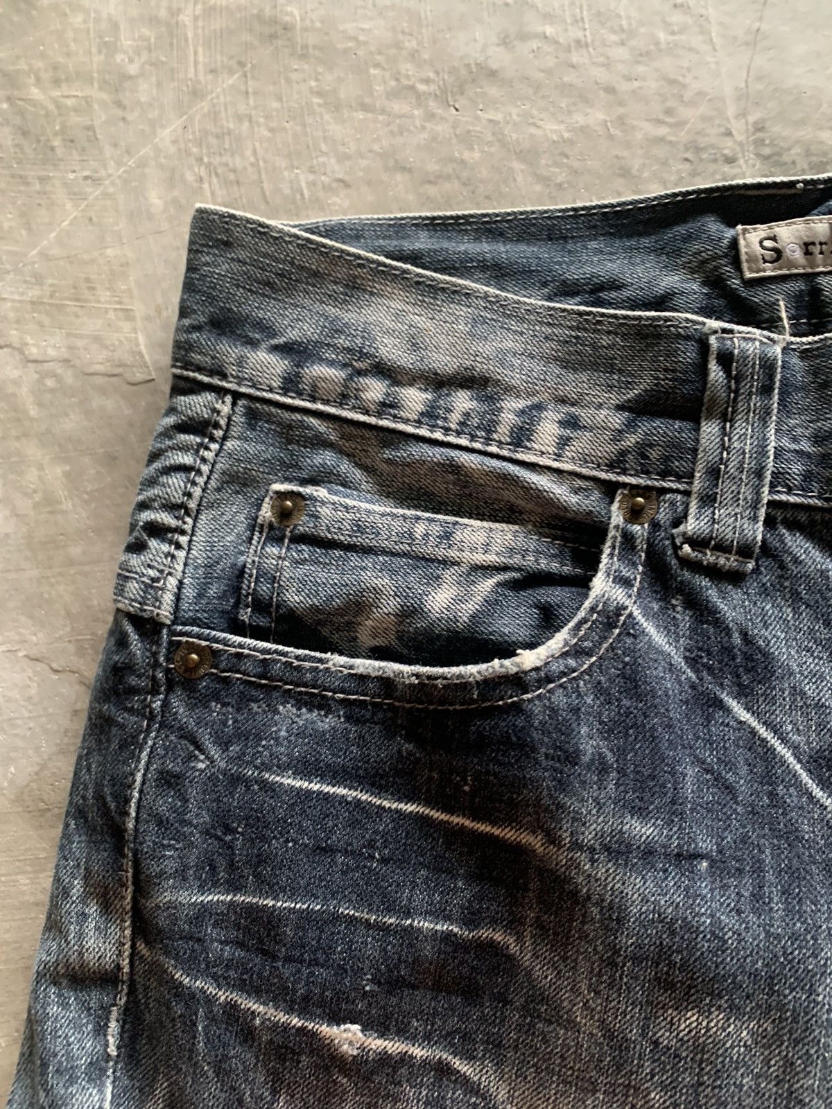 If Six Was Nine flared y2k sorridere sick washed design japanese jeans Size US 30 / EU 46 - 11 Thumbnail