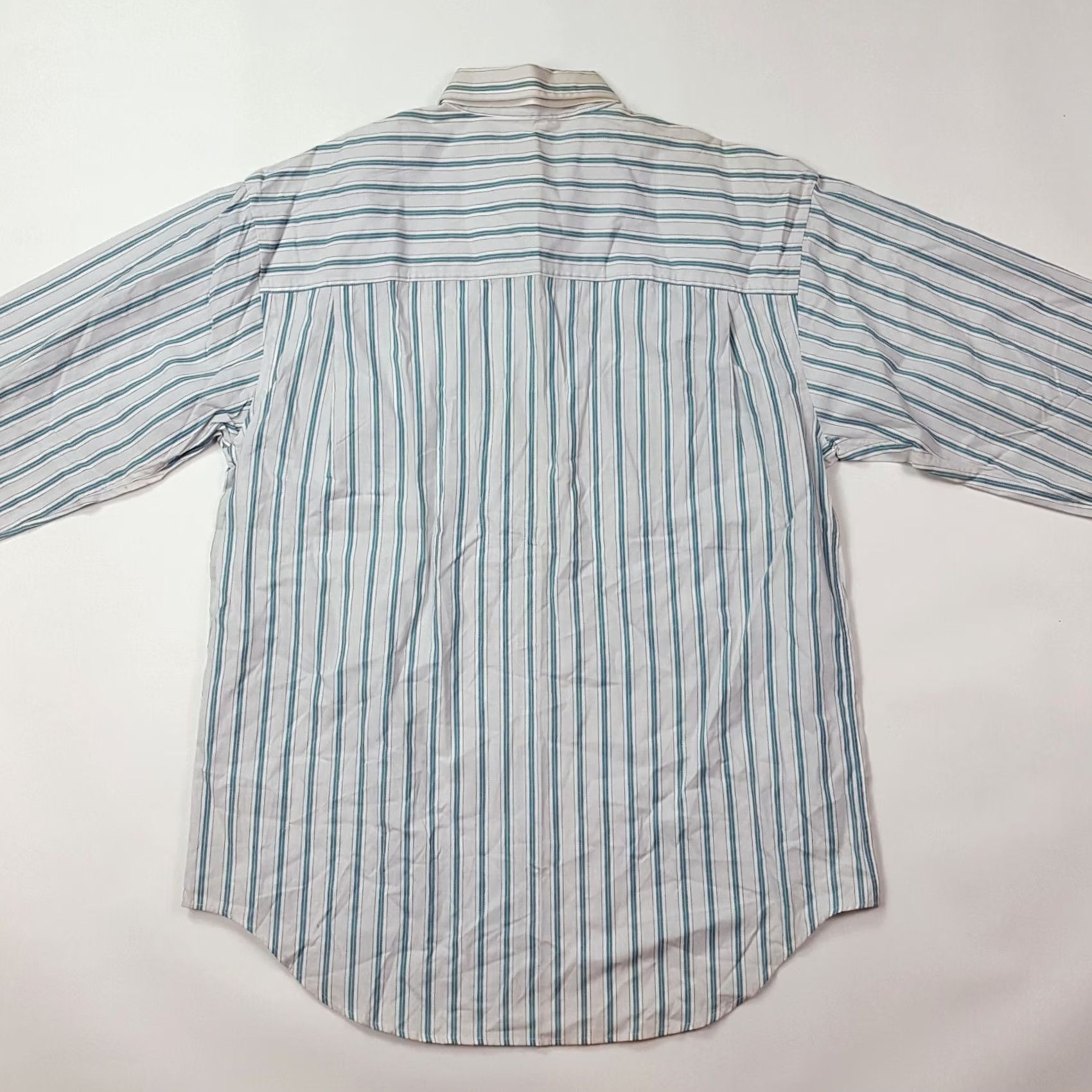 Arrow VINTAGE Arrow Button-Up Striped Shirt Long Sleeve Collared Blue M Mens 90s Retro Casual Workwear Size US M / EU 48-50 / 2 - 7 Thumbnail