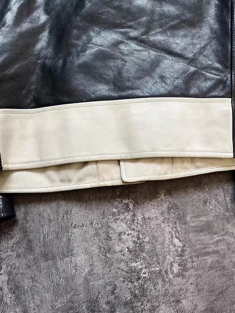 Saint Laurent Paris Saint Laurent Paris Black and White Patchwork Distressed L Size US M / EU 48-50 / 2 - 9 Thumbnail