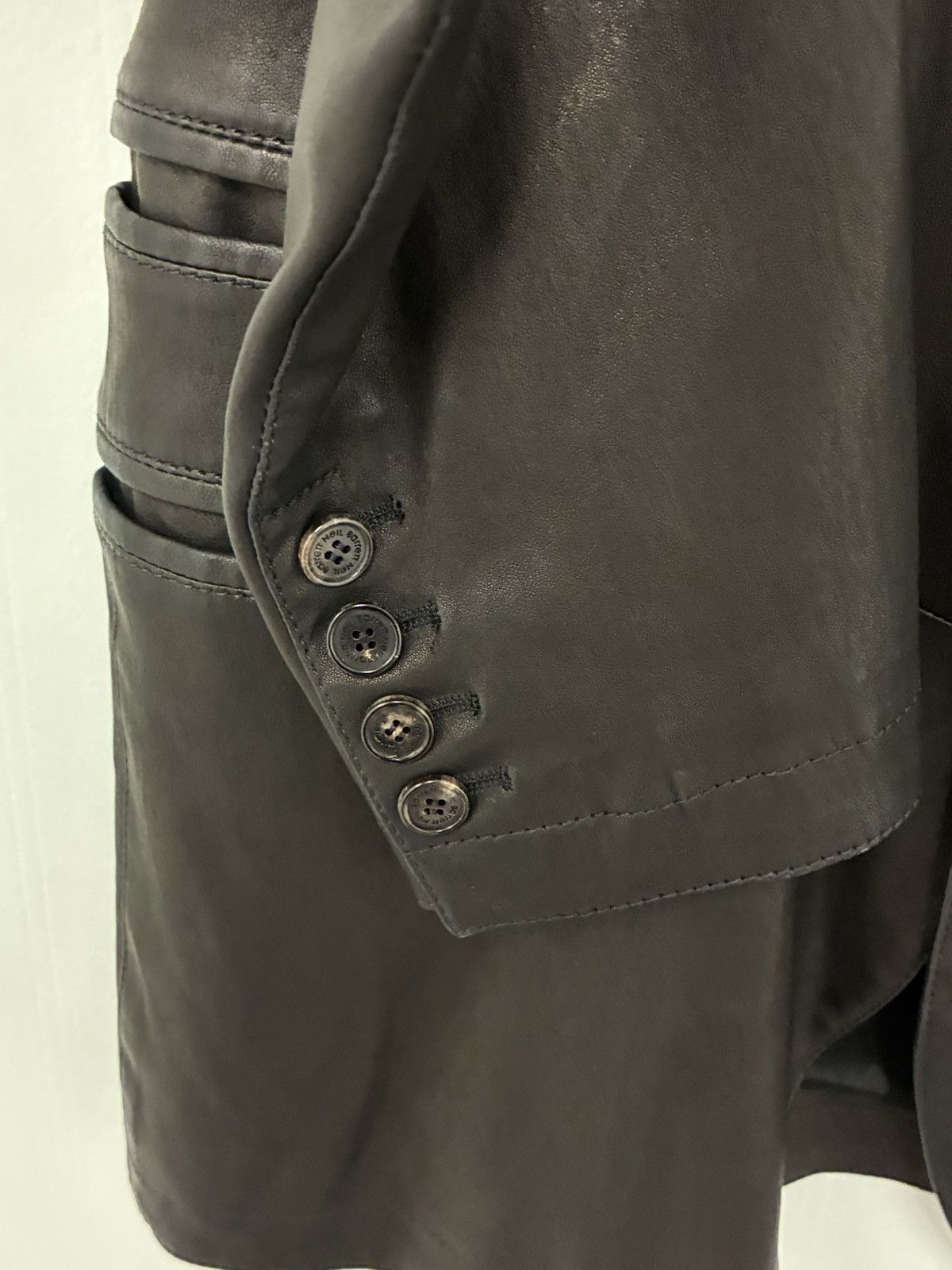 Neil Barrett Black Leather Jacket Size XL Size US XL / EU 56 / 4 - 7 Thumbnail