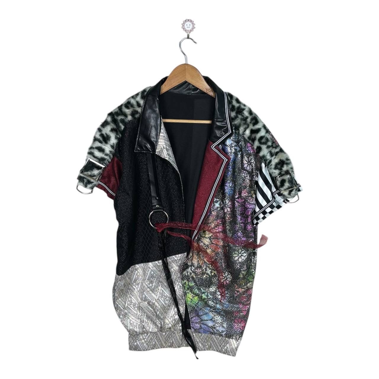 Beauty Beast Vintage Mixed Media BDSM Multi Patterned Jacket Size US L / EU 52-54 / 3 - 1 Thumbnail