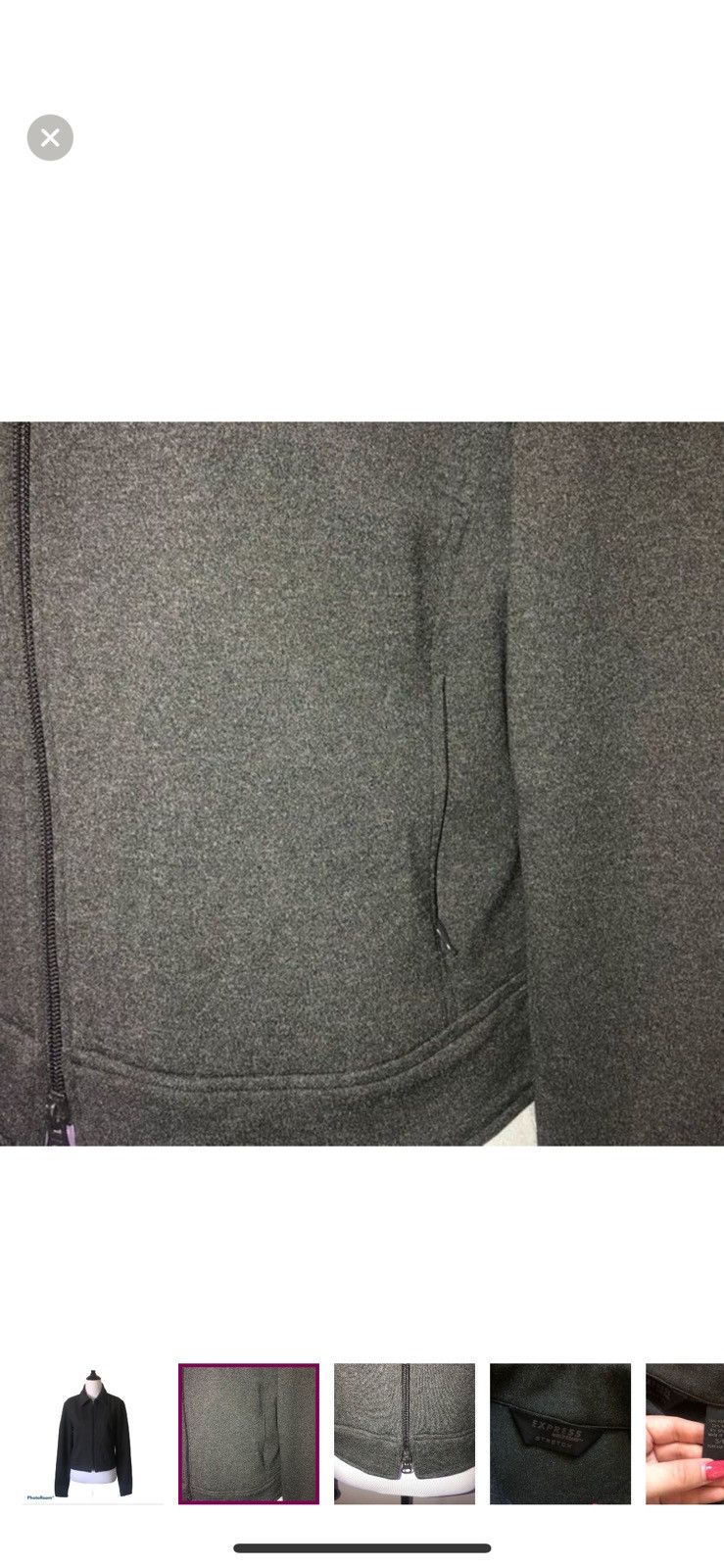 Express Express vintage zip up blazer size 5/6 Size M / US 6-8 / IT 42-44 - 4 Thumbnail