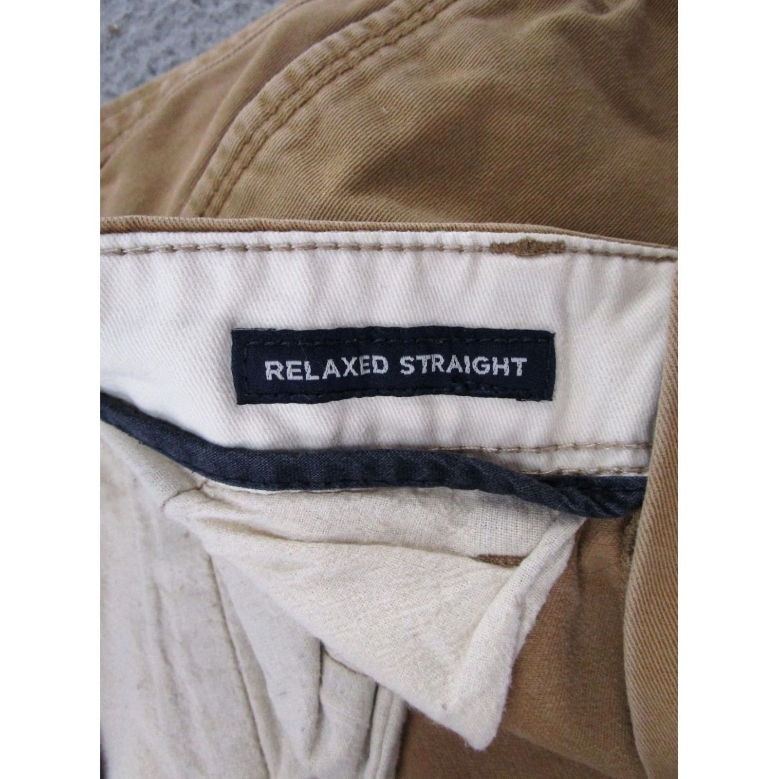 American Eagle Outfitters American Eagle Outfitters Relaxed Chino Pants Beige 34x32 Mens Straight Pocket 5-Pocket Denim/Chino Style Casual Workwear Size US 34 / EU 50 - 7 Thumbnail