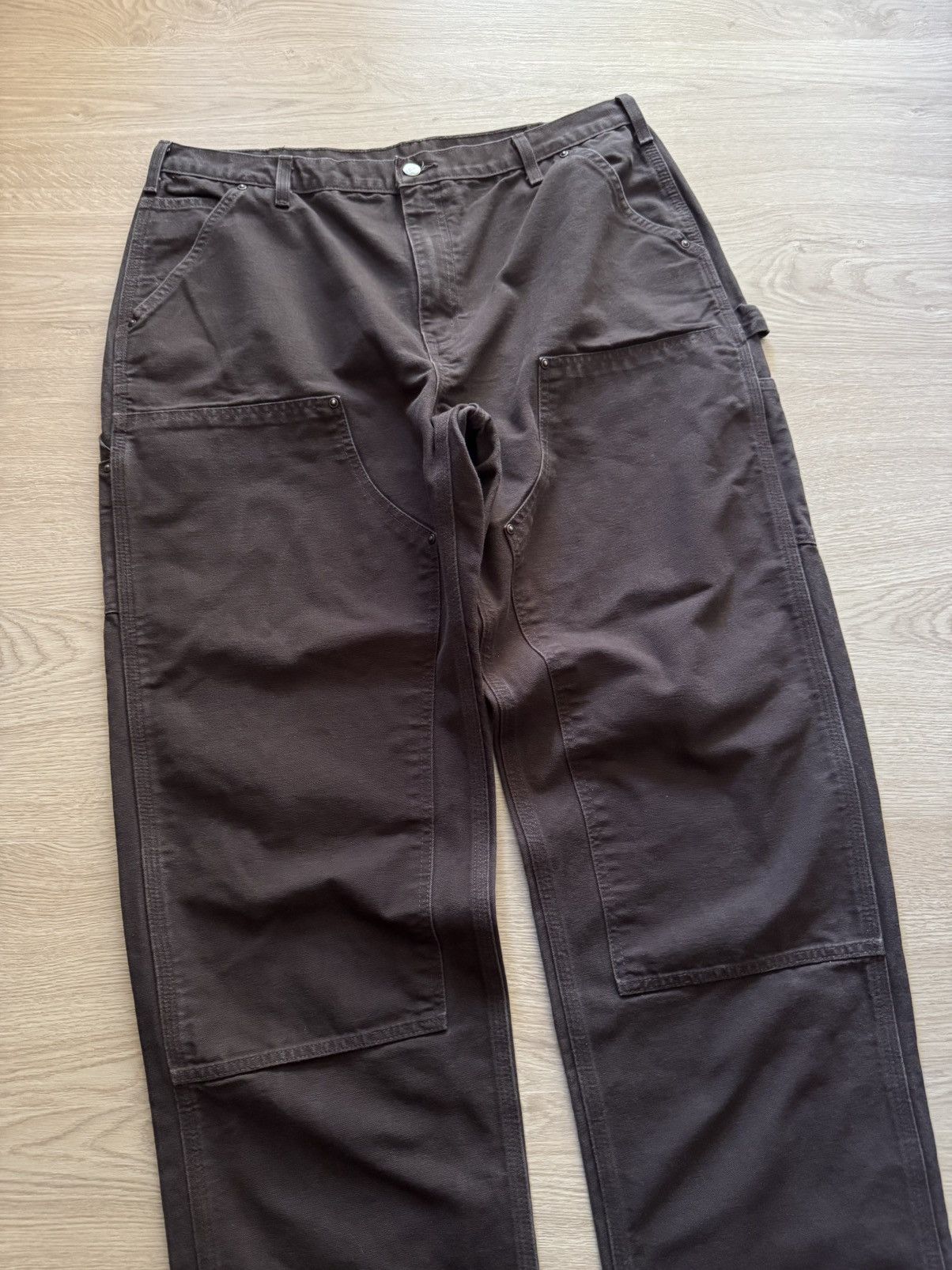 Carhartt Vintage Carhartt Double Knee Brown USA Loose Fit Work Pants Size US 38 / EU 54 - 2 Thumbnail