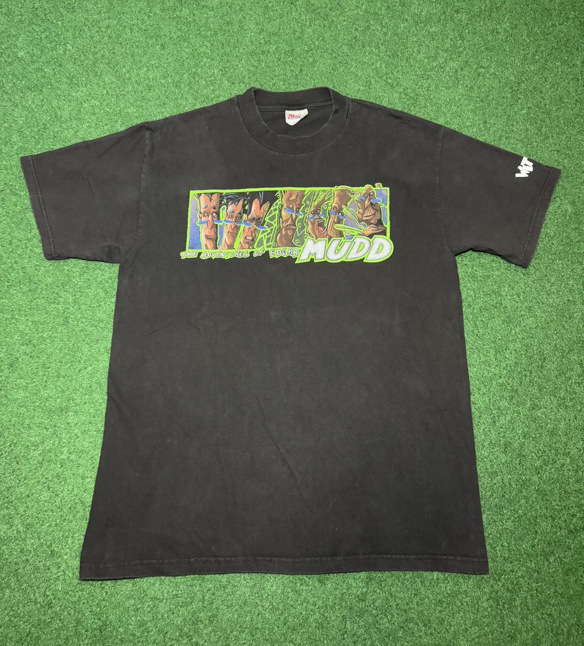 Vintage 90s Wet Earth Comics Adventure Of Edgar Mudd RARE T Shirt Size US XL / EU 56 / 4 - 1 Thumbnail