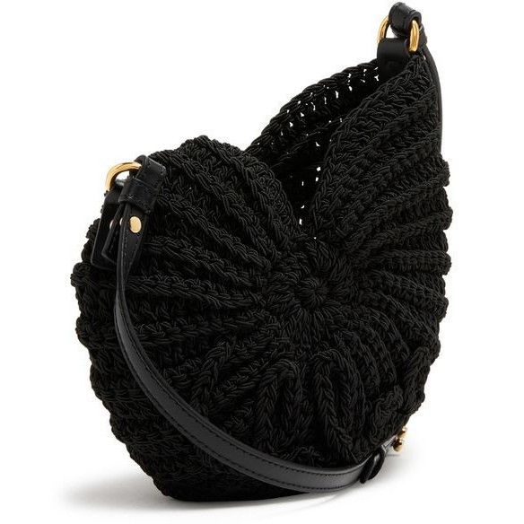 Chloe Chloe Sea Creatures Black Crochet Shoulder Bag New & Authent Size ONE SIZE - 2 Thumbnail