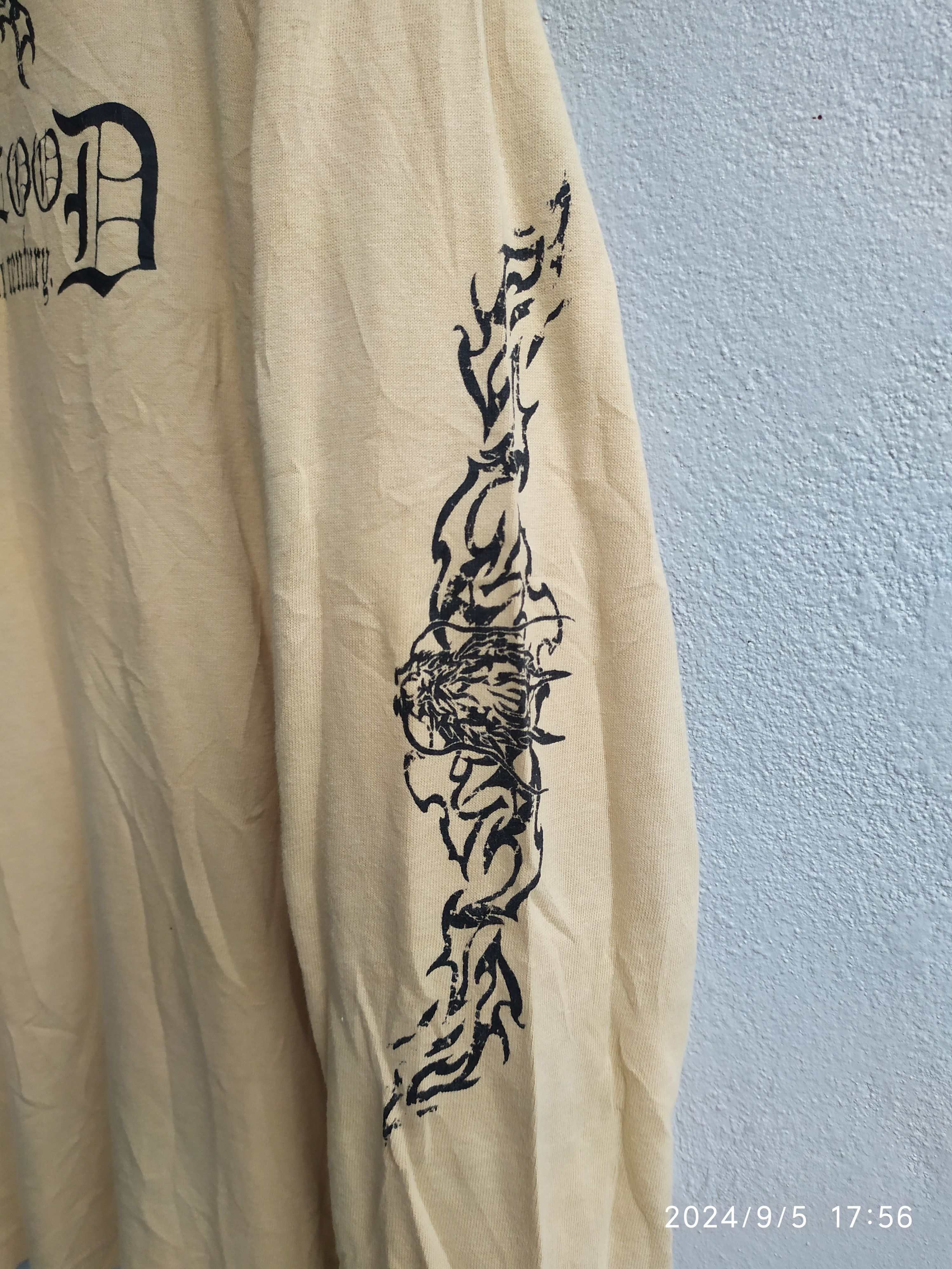 If Six Was Nine × Japanese Brand × Le Grande Bleu (L.G.B.) Japanese Seku Zeky poem Tribal Dragon Long Sleeve Size US L / EU 52-54 / 3 - 6 Thumbnail