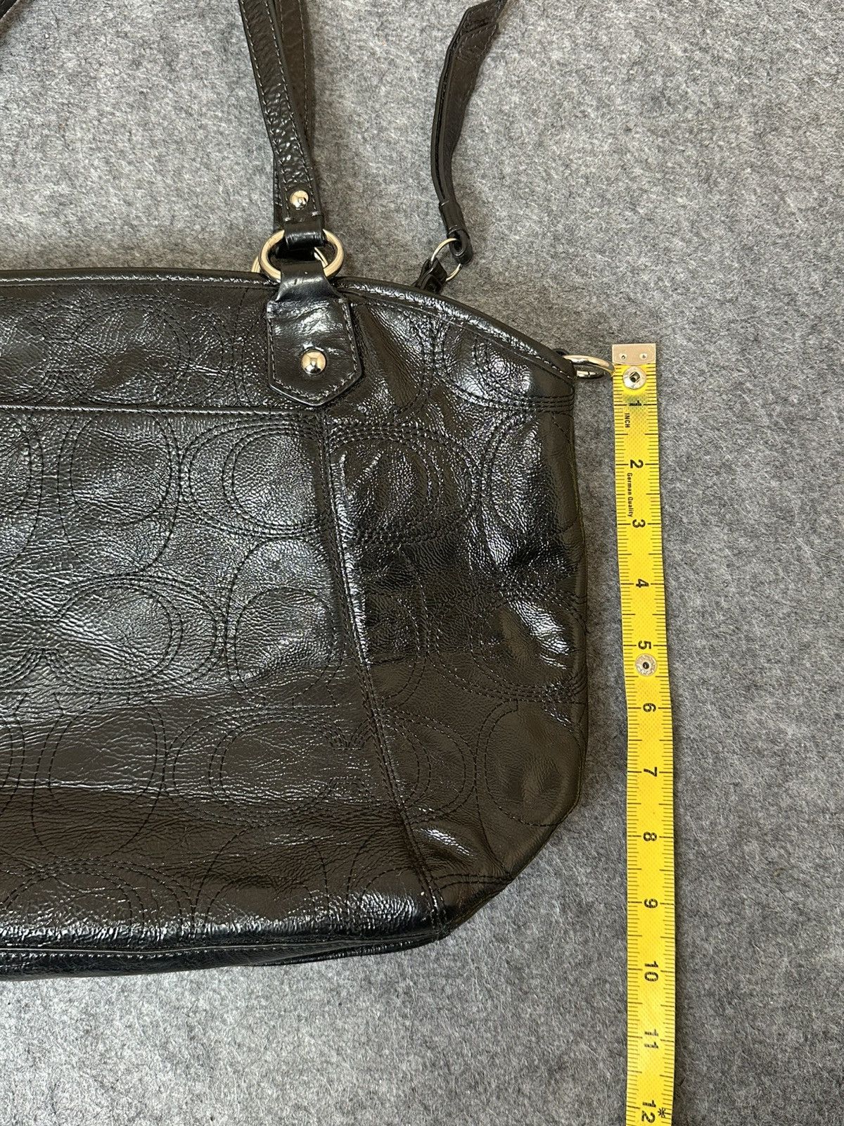 Coach Coach patent leather stitched 2WAY shoulder bag. Size ONE SIZE - 24 Thumbnail