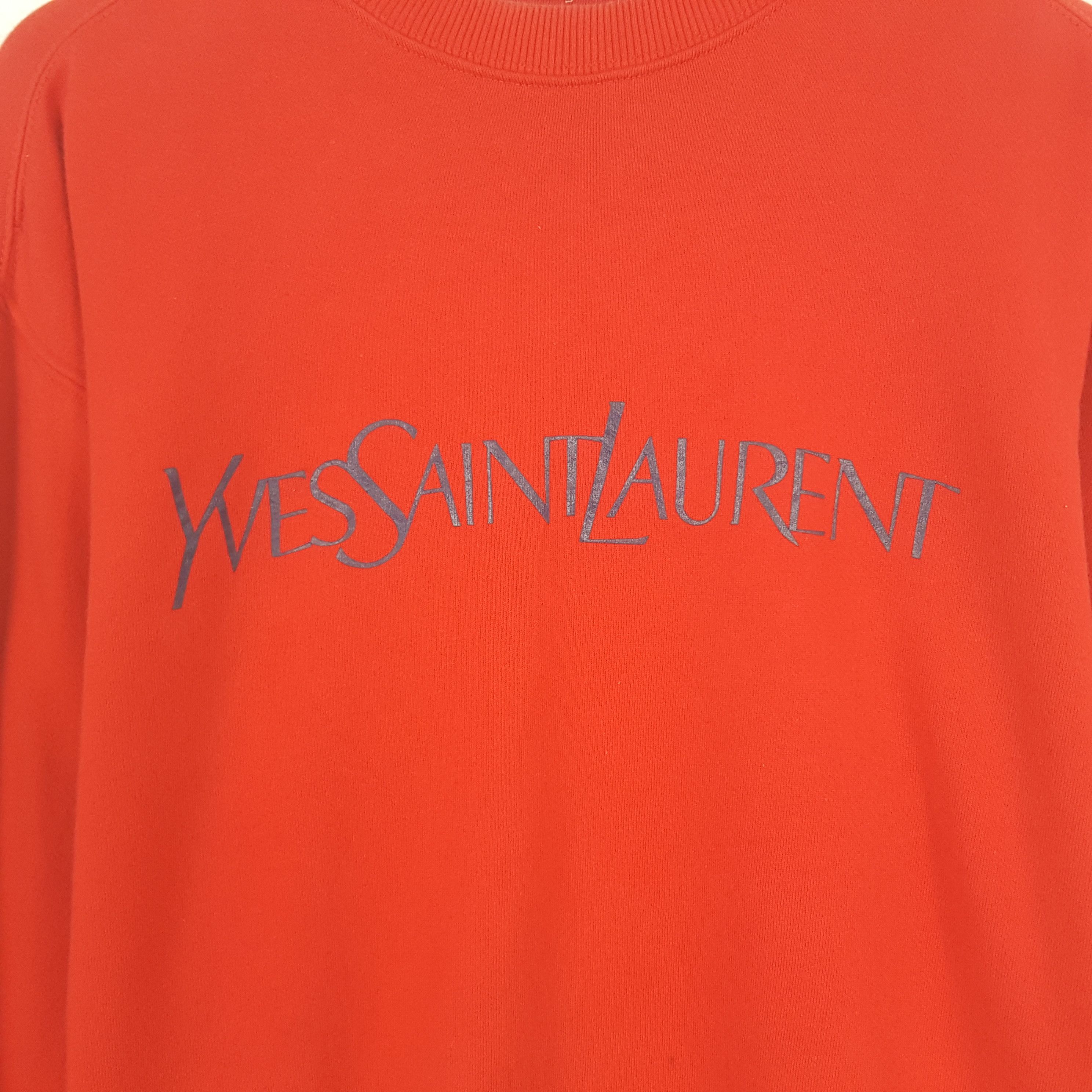 Designer × Vintage × Yves Saint Laurent Vintage Yves Saint Laurent Sweatshirt Size US L / EU 52-54 / 3 - 2 Thumbnail