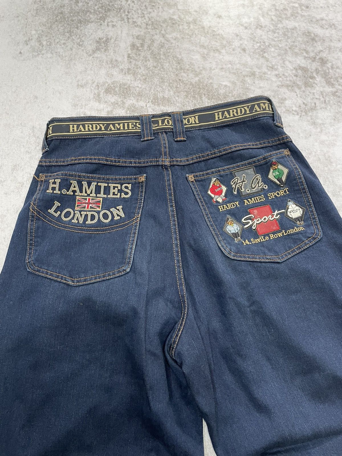 Hardy Amies 2000s hardyamies london embroidery denim pants Size US 34 / EU 50 - 7 Thumbnail