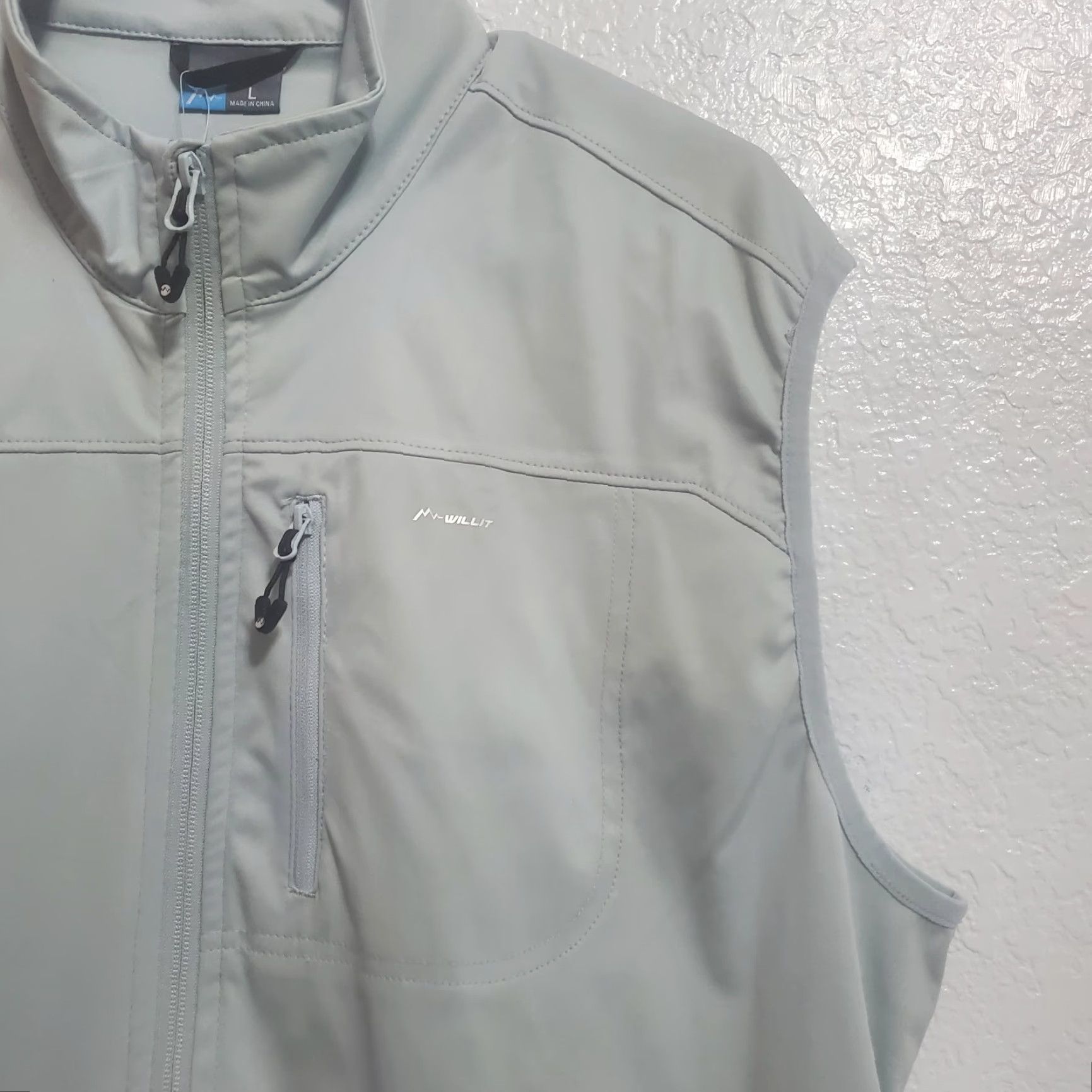 Vintage Willit Vest Men L Gray Full Zip Lightweight Performance Outdoor Windbreaker Golf Vest Size US L / EU 52-54 / 3 - 5 Thumbnail