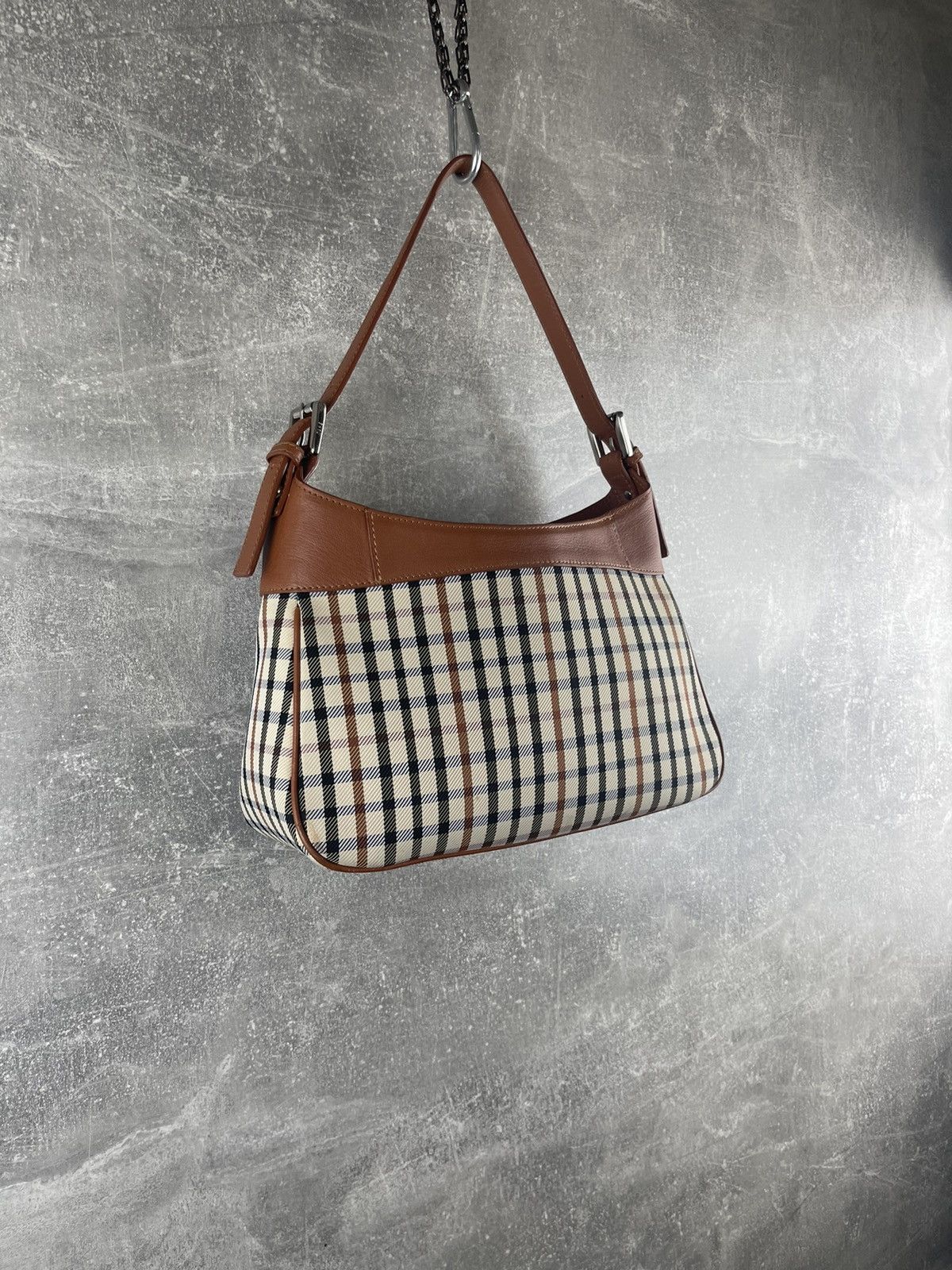 DAKS × Vintage Daks London Brown Leather Shoulder Future Tote Bag Size ONE SIZE - 6 Thumbnail