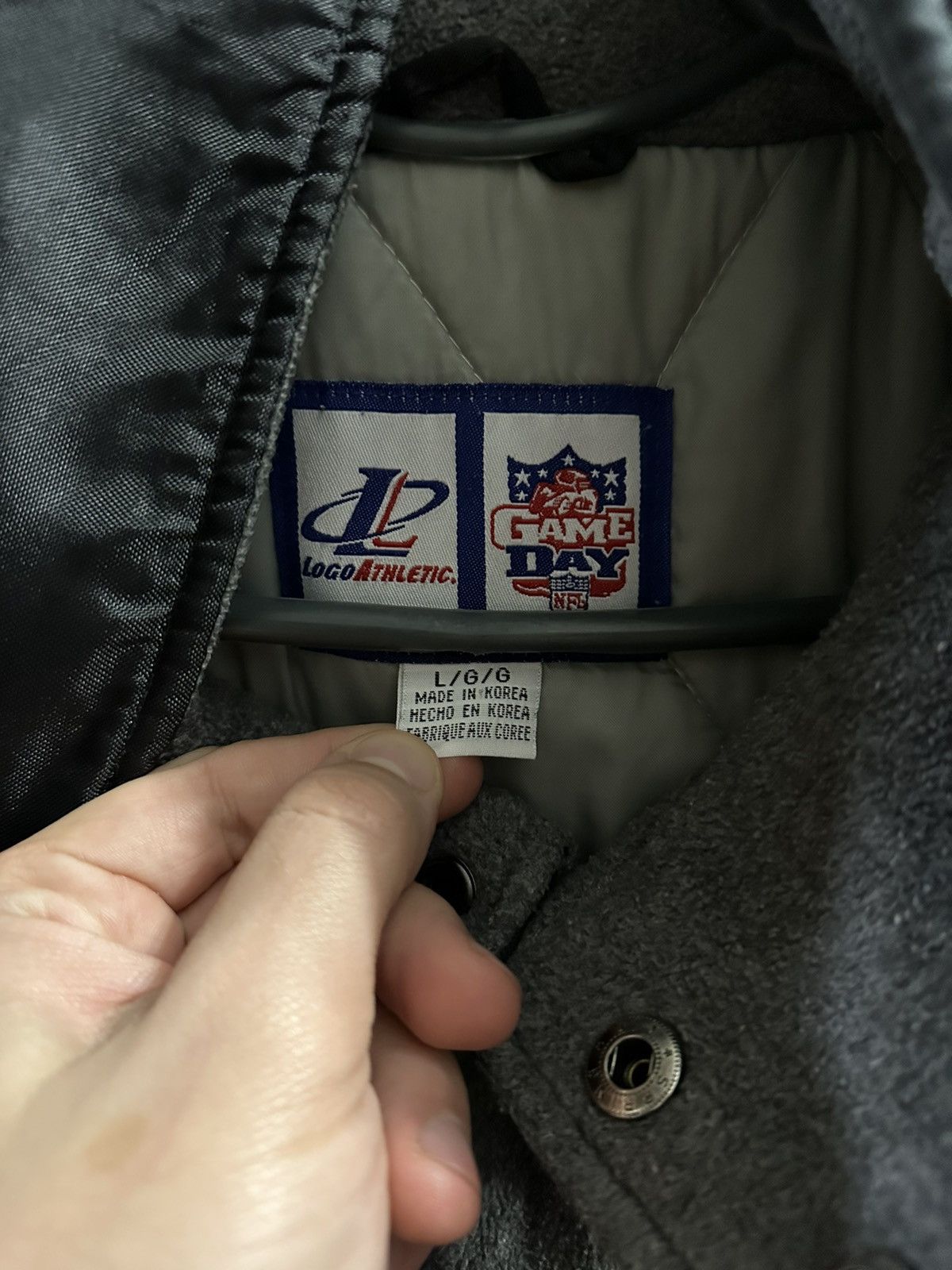 NFL Rare Vintage Jacket Raiders Oakland Made in Korea. Size US L / EU 52-54 / 3 - 12 Thumbnail