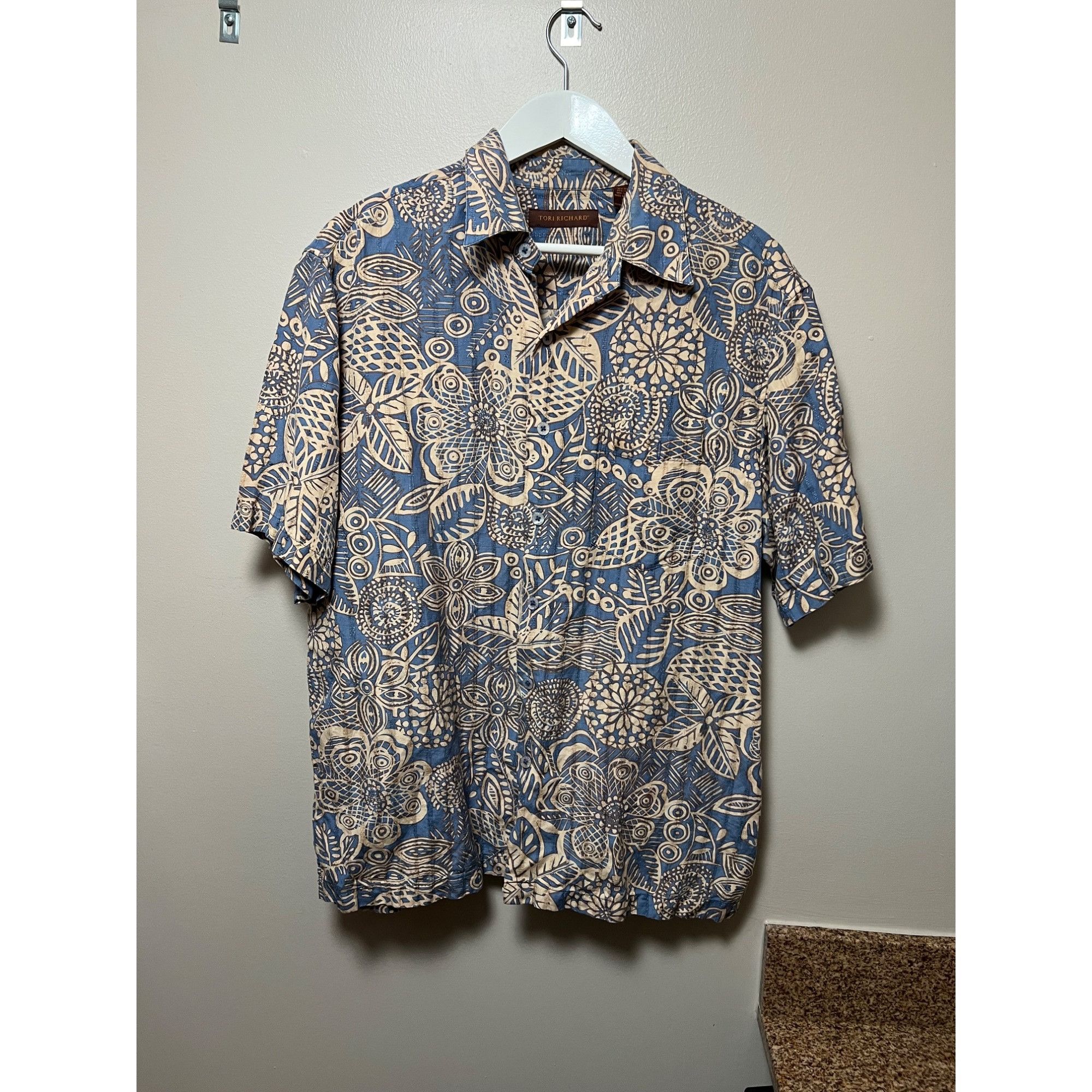 Tori Richard Tori Richard Silk and Linen Short Sleeve Button Up Shirt - S Size US L / EU 52-54 / 3 - 1 Thumbnail