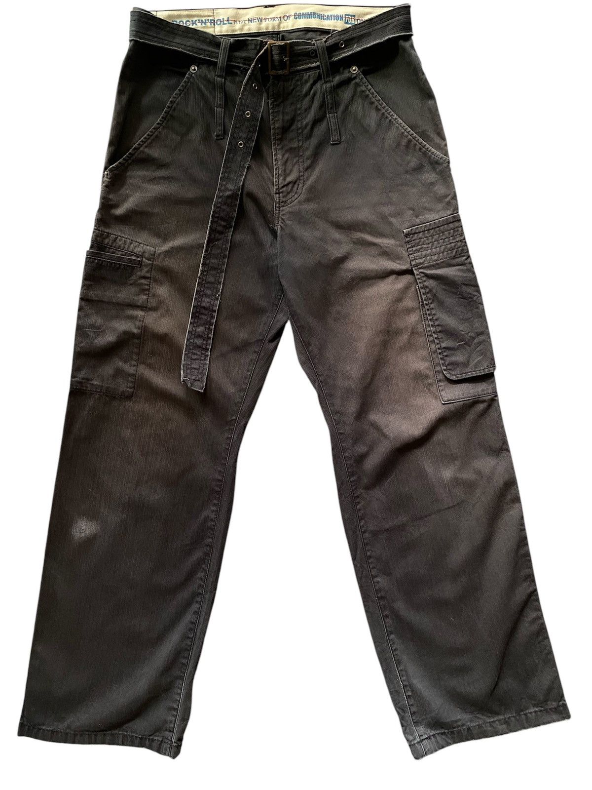 PPFM Bondage Gothic Punk Sun Faded Distressed Trouser