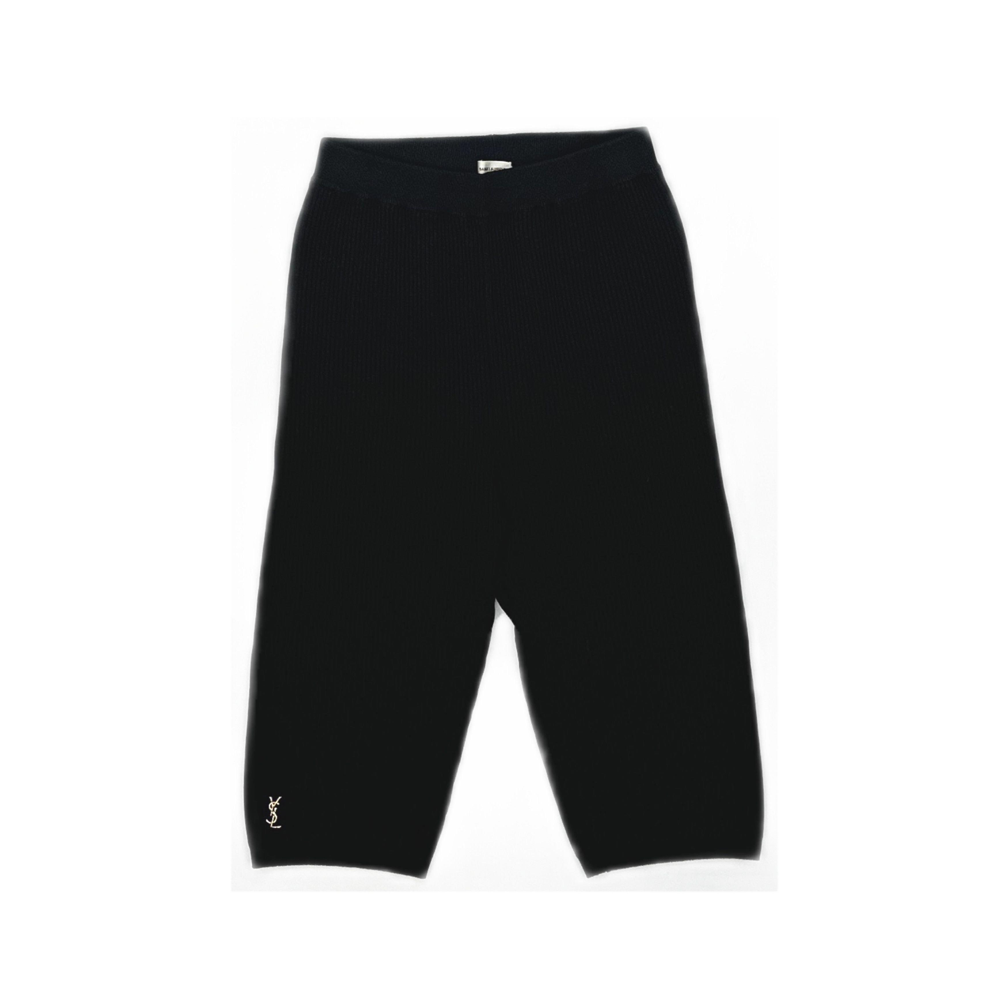Saint Laurent Paris Saint Laurent Ribbed Knit Biker Shorts Size S Size 25" / US 0 / IT 36 - 1 Thumbnail