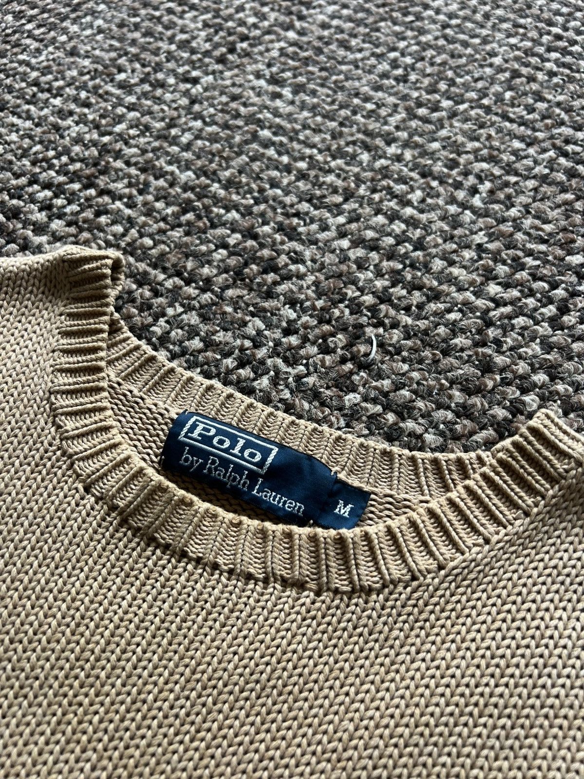 Polo Ralph Lauren 🤎 Vintage Polo Ralph Lauren Brown Hype Sweater Knitted 90s Size US M / EU 48-50 / 2 - 10 Thumbnail