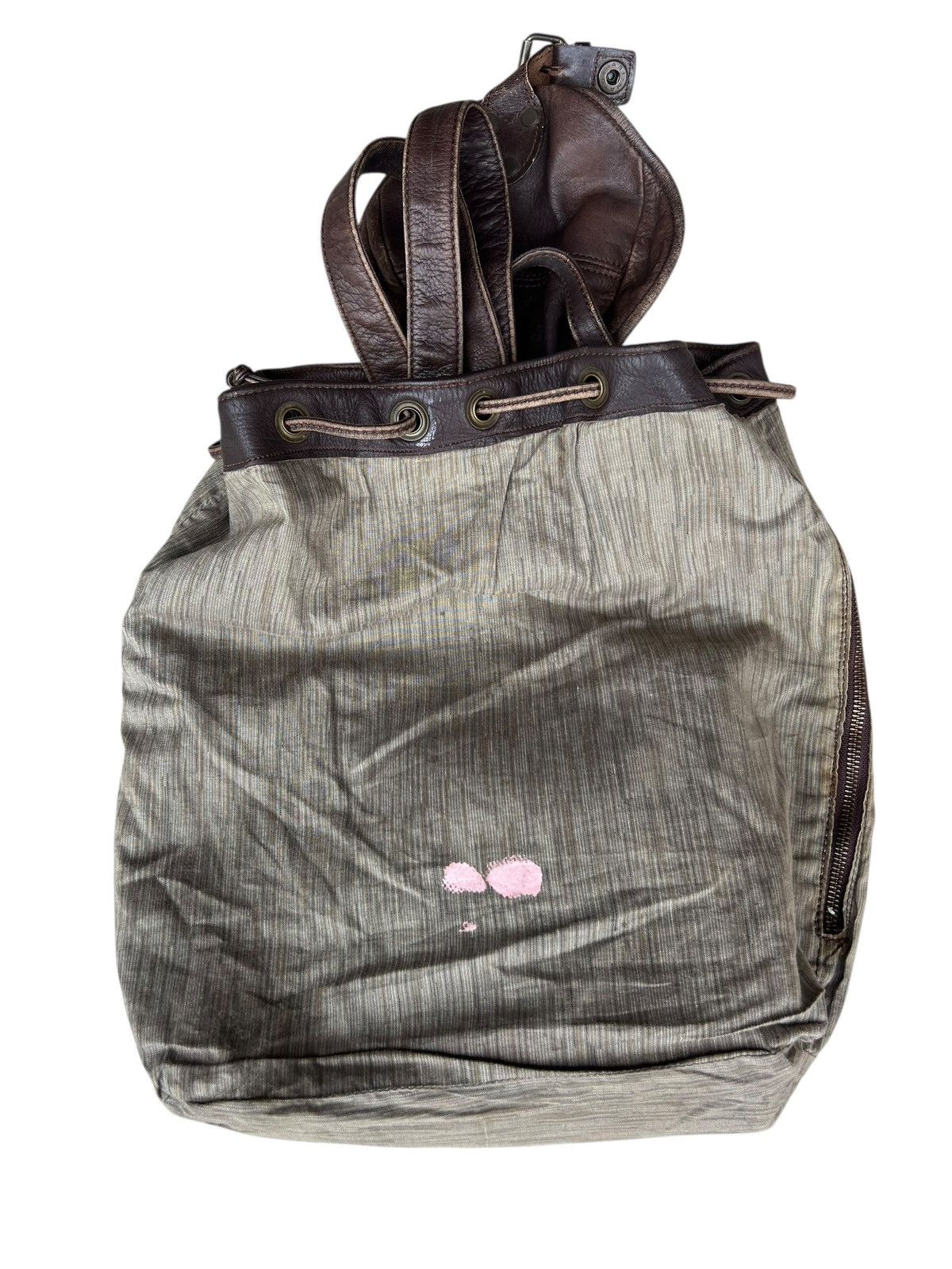 Leather Vintage DEAD HEAT Japan Patina Scratch Leather Backpack Bag Size ONE SIZE - 21 Thumbnail