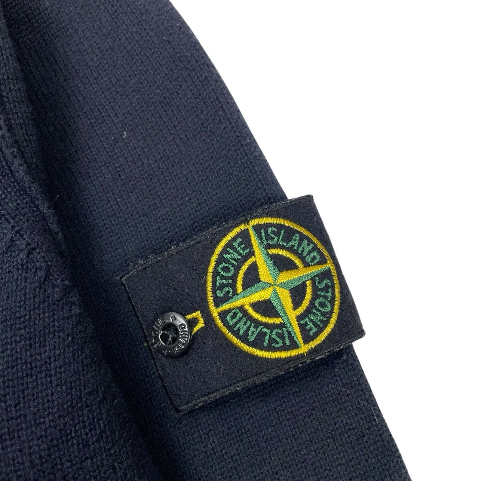 Stone Island Stone Island Button-Up Wool Cardigan Men's XL Navy Zip Up Size US XL / EU 56 / 4 - 2 Thumbnail