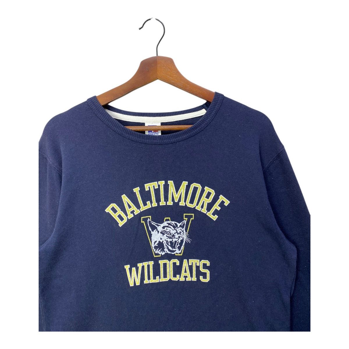 Russell Athletic Vintage 90s Baltimore Wildcats Sweatshirt Light Cotton Size US L / EU 52-54 / 3 - 2 Thumbnail