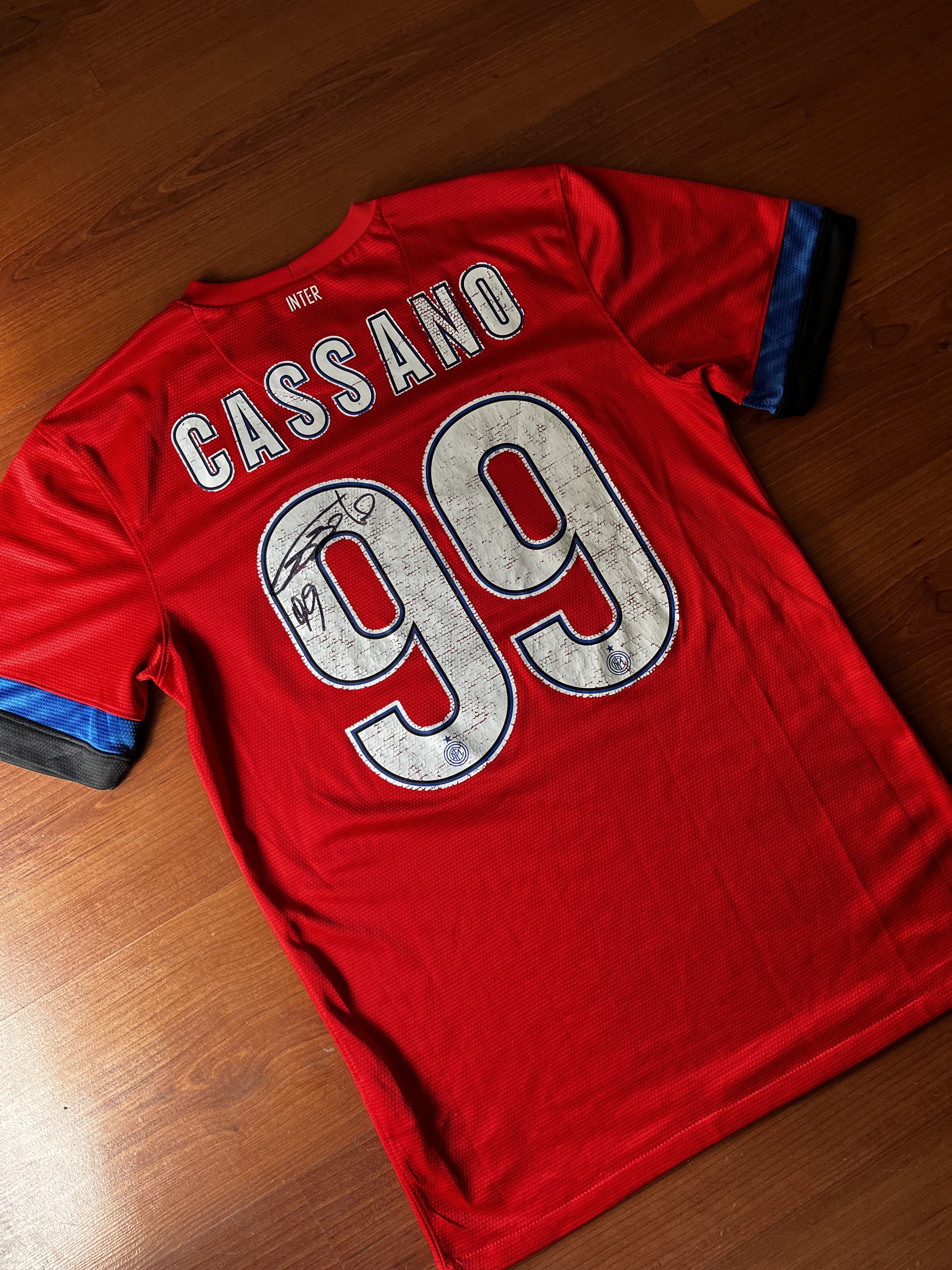 Other *Autographed* Inter FC Nike Cassano no.99 Football Jersey Size US S / EU 44-46 / 1 - 7 Thumbnail