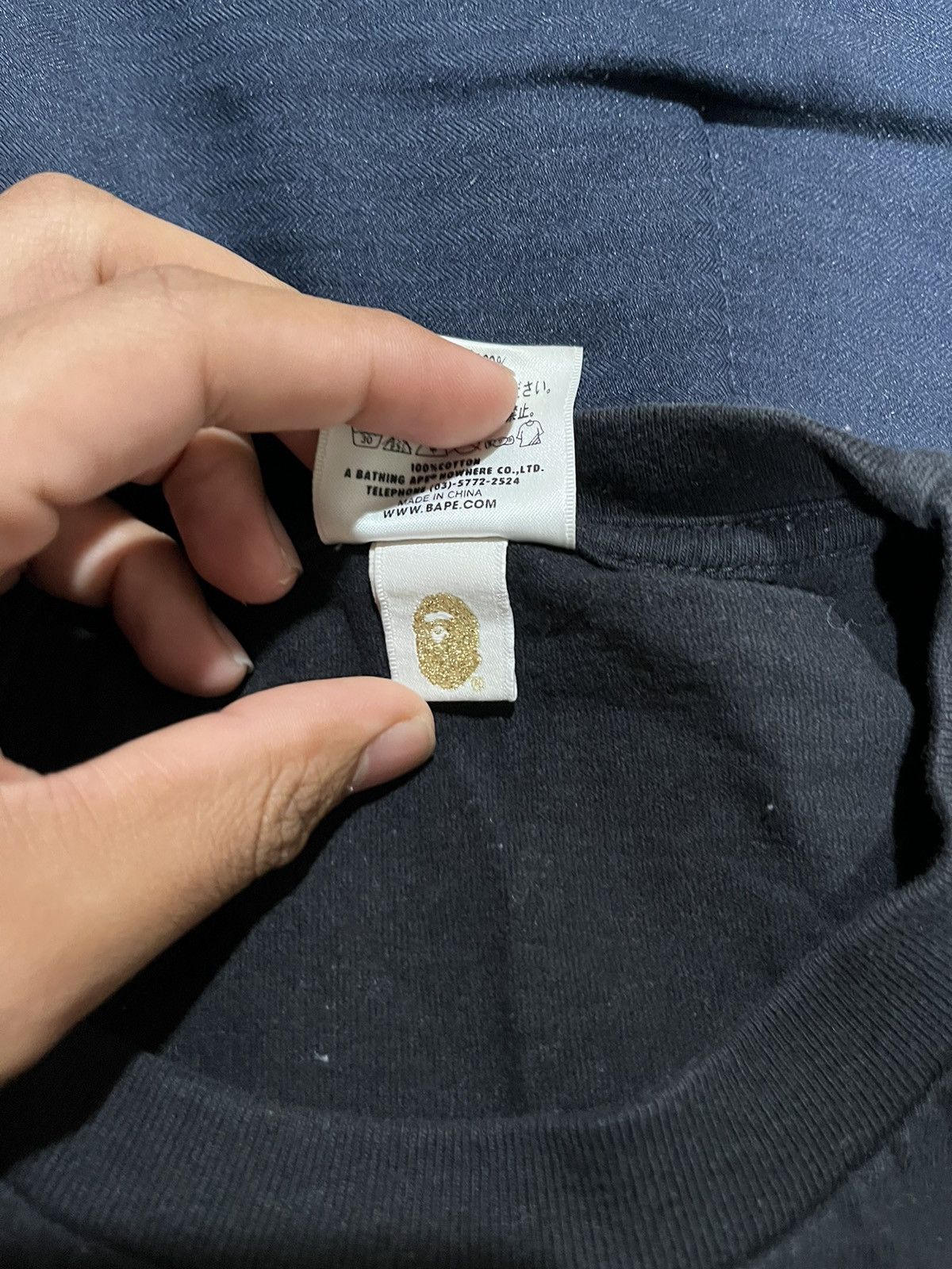 Bape Baby Milo Long Sleeve Tee Size US XL / EU 56 / 4 - 4 Thumbnail