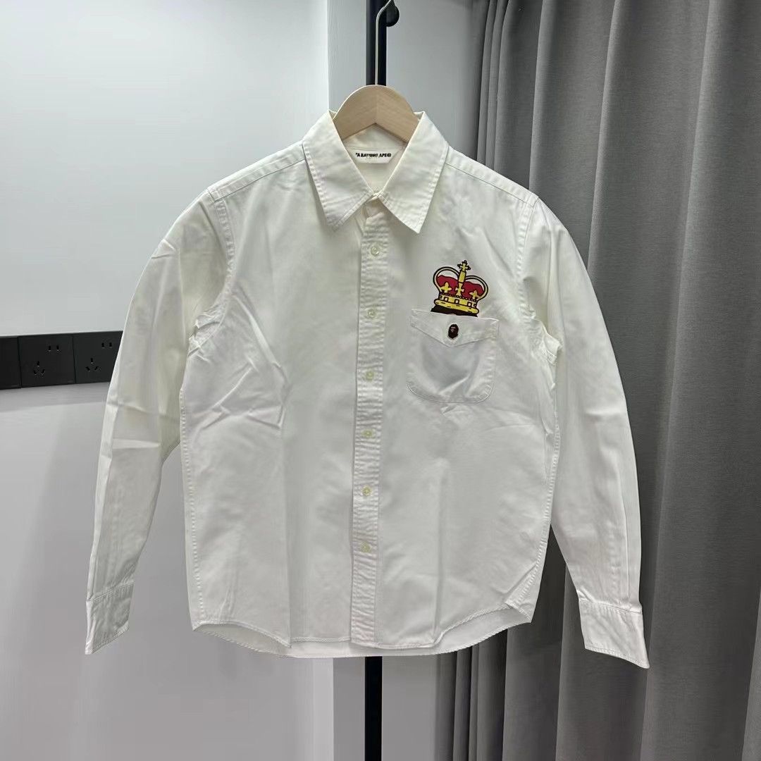 Bape CROWN POCKET BUTTON UP SHIRT Size US M / EU 48-50 / 2 - 1 Thumbnail