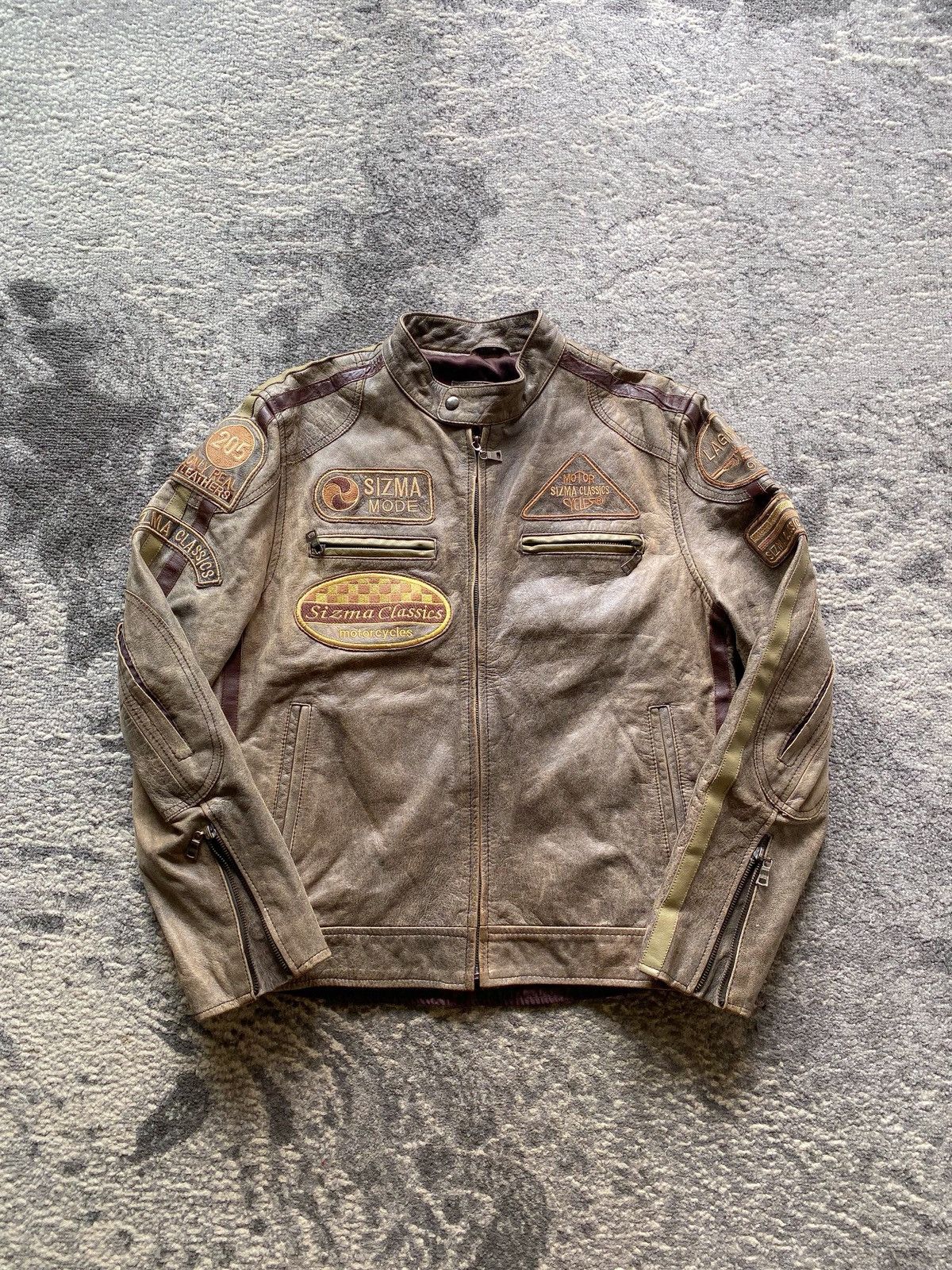 14th Addiction Vtg Sizma london Bikers Leather Jacket Size US L / EU 52-54 / 3 - 1 Thumbnail
